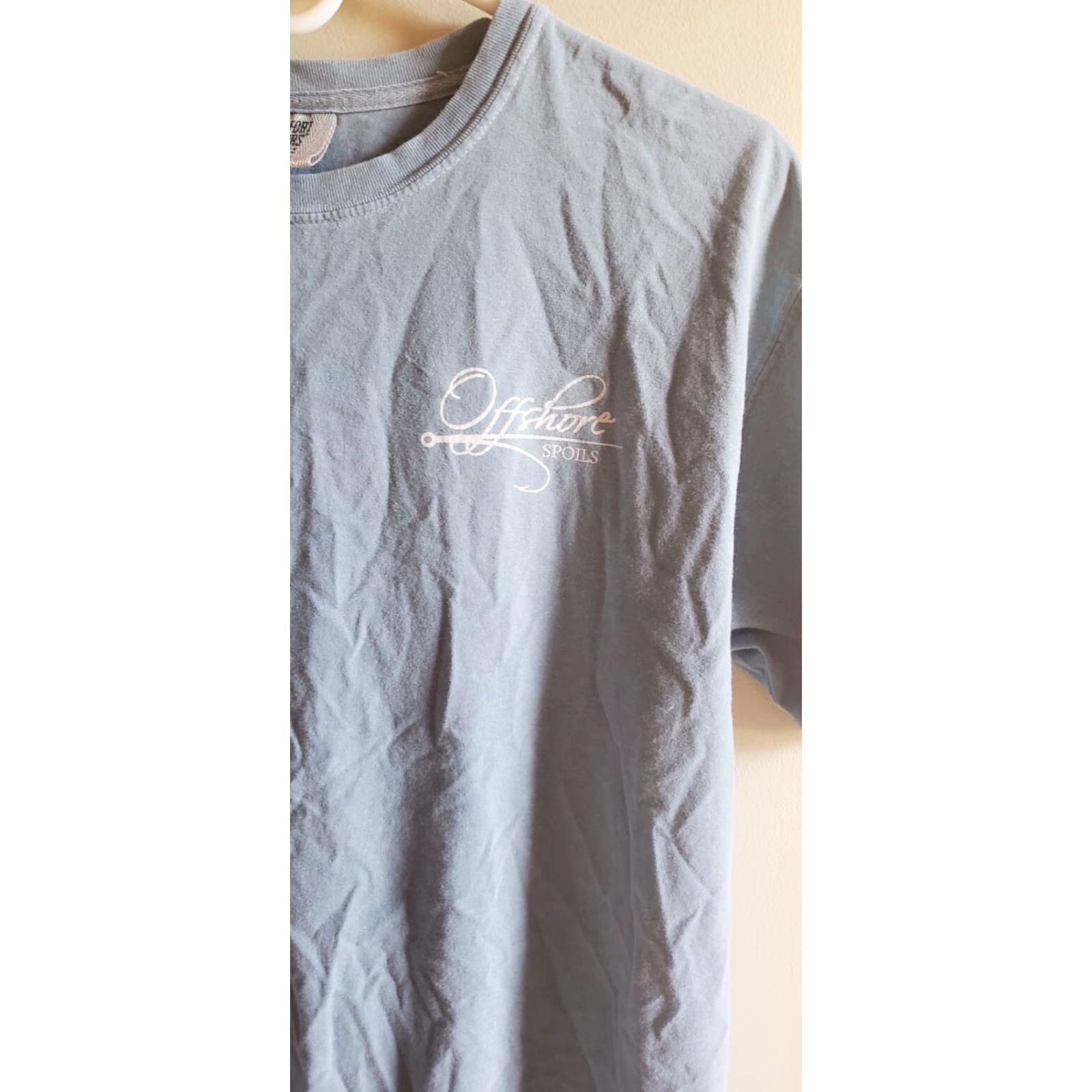Vintage Offshore Spoils T-Shirt Men M Blue Short Sleeve Logo Tuna Not Without a Fight Logo Print Cotton Vintage? No (Original is not vintage) Size US M / EU 48-50 / 2 - 3 Thumbnail