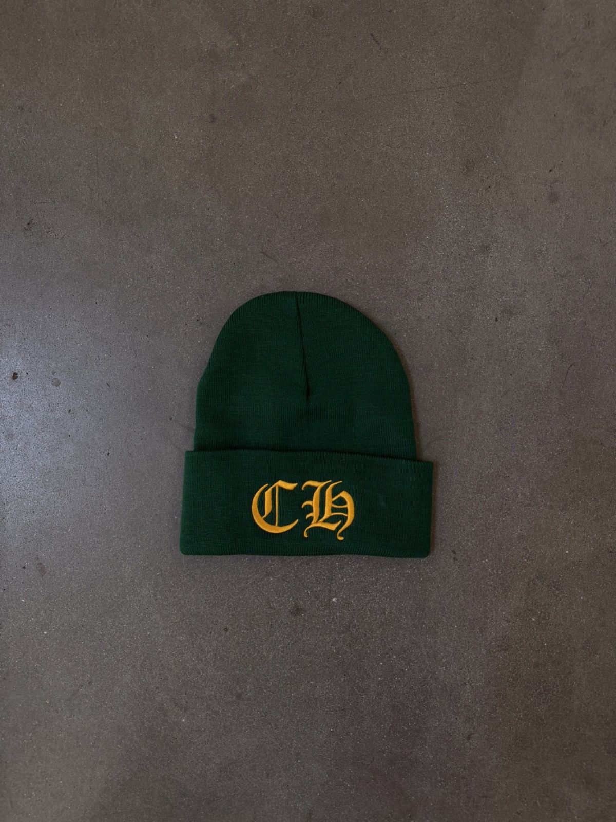 Chrome Hearts SUPER RARE! CHROME HEARTS Oregon CH Beanie Green Size ONE SIZE - 1 Thumbnail