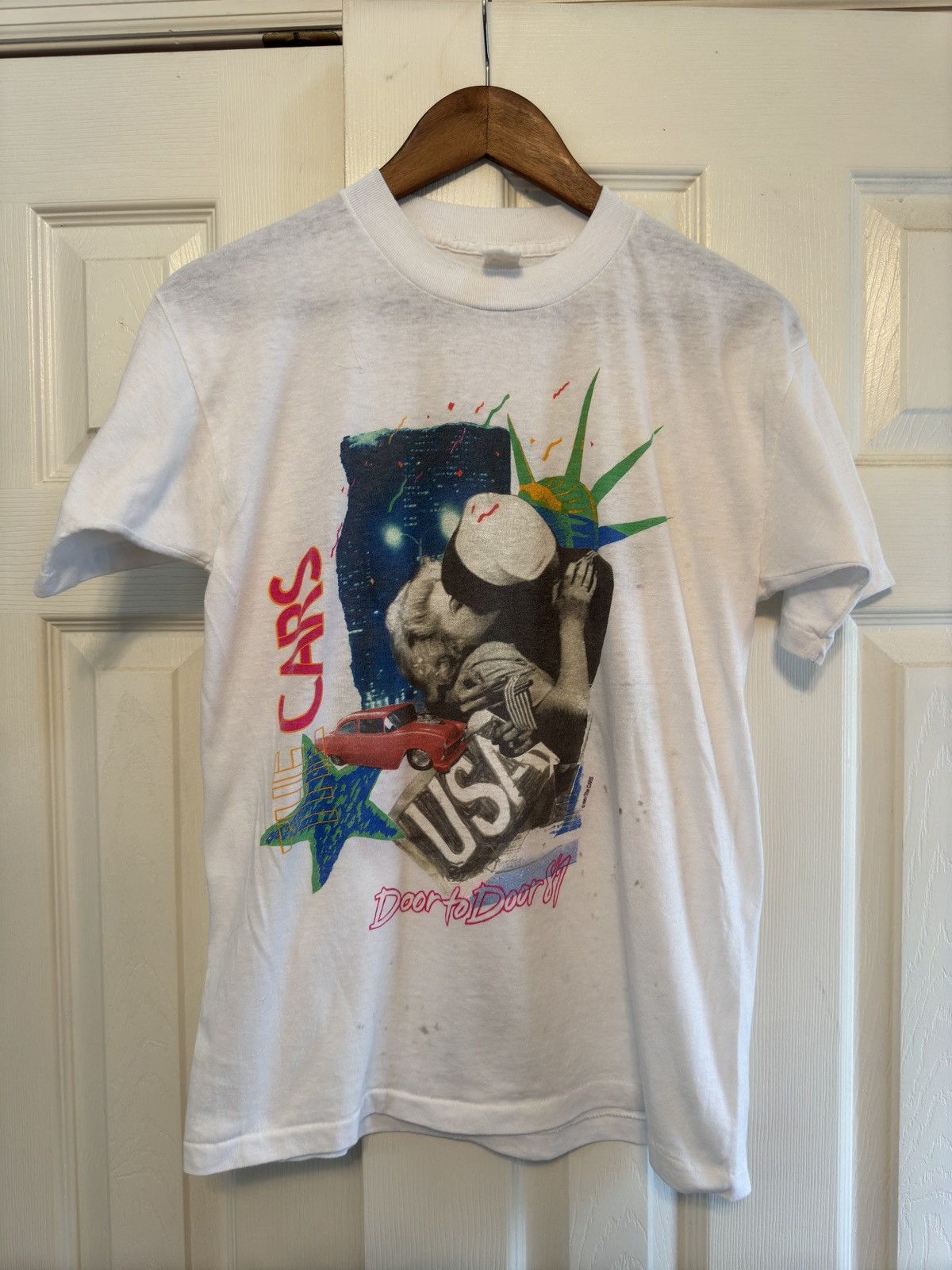 Vintage Vintage 1987 The Cars door to door shirt RARE! Size US M / EU 48-50 / 2 - 1 Thumbnail