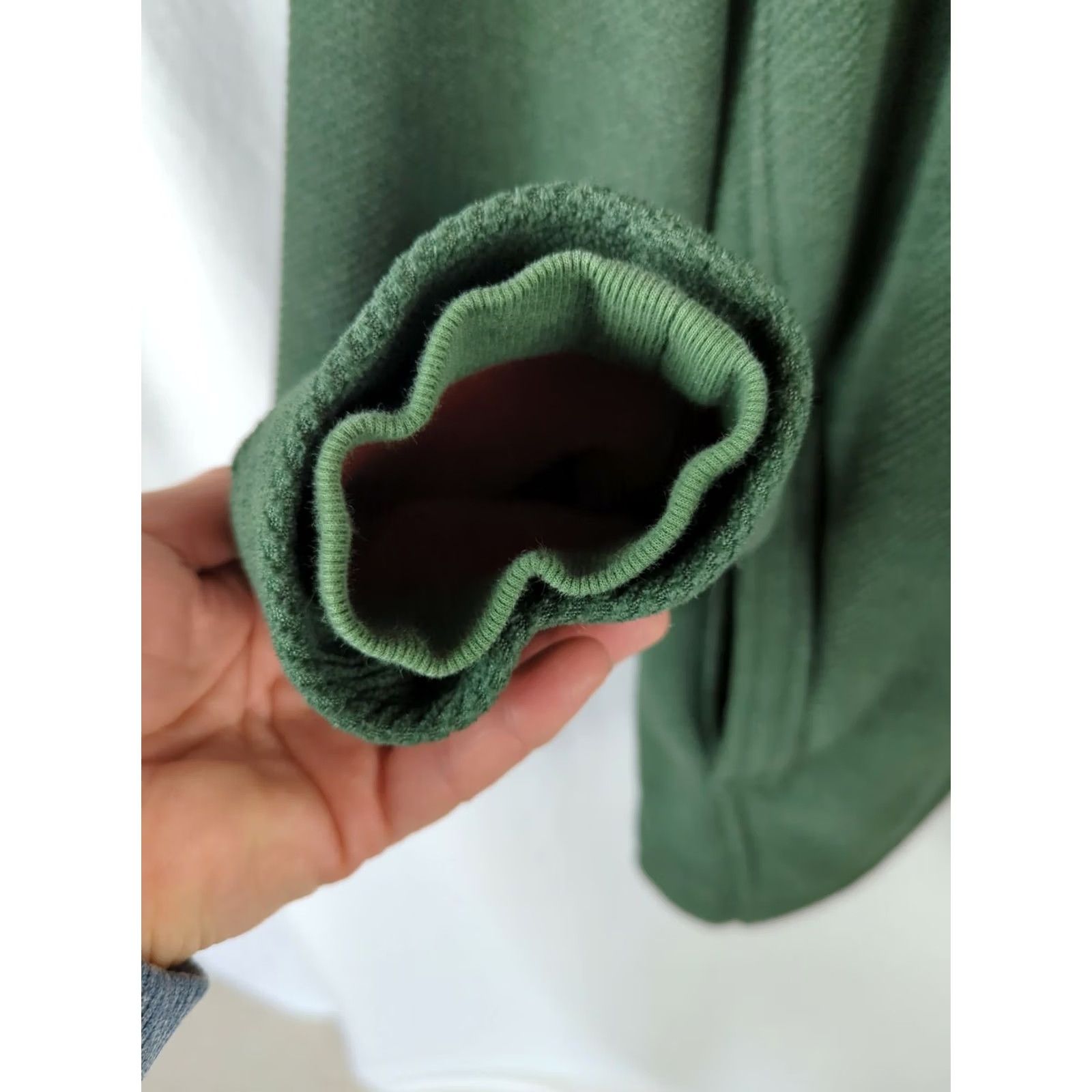 Tommy Bahama Tommy Bahama Mens XL Fleece Pullover Shirt Jacket Green Shacket Sweatshirt Pockets Logo Size US XL / EU 56 / 4 - 4 Thumbnail