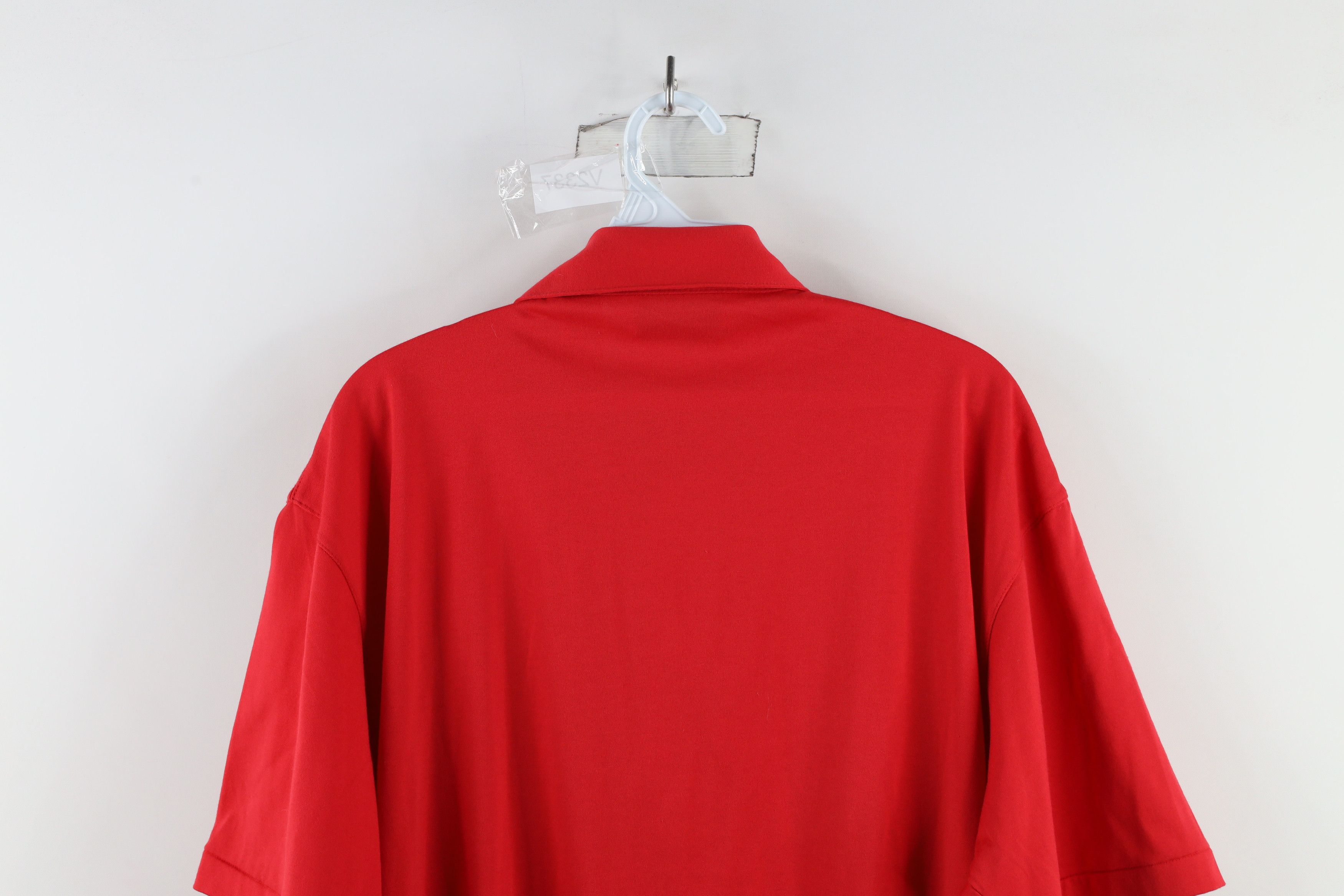 Vintage Vintage 90s Streetwear Collared Pullover Polo Shirt Red Size US M / EU 48-50 / 2 - 9 Thumbnail