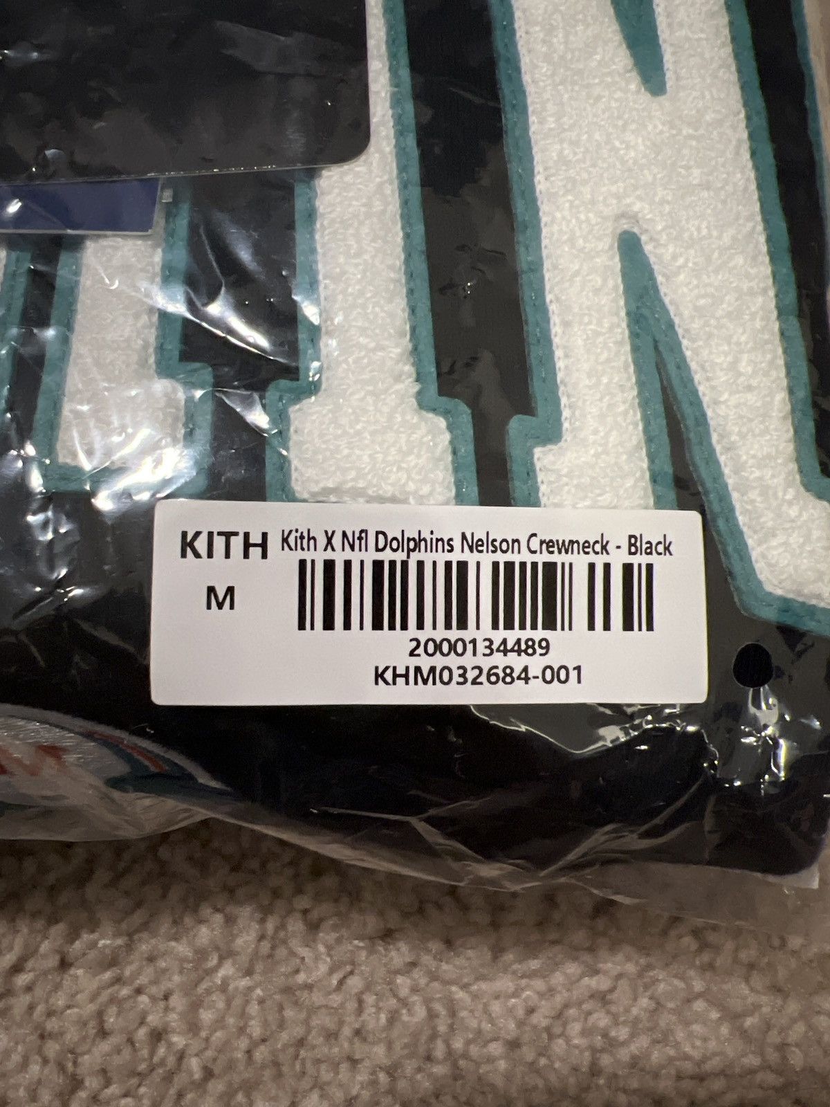 Kith × NFL Kith NFL 47 Miami Dolphins Nelson Crewneck Black Medium Size US M / EU 48-50 / 2 - 3 Thumbnail