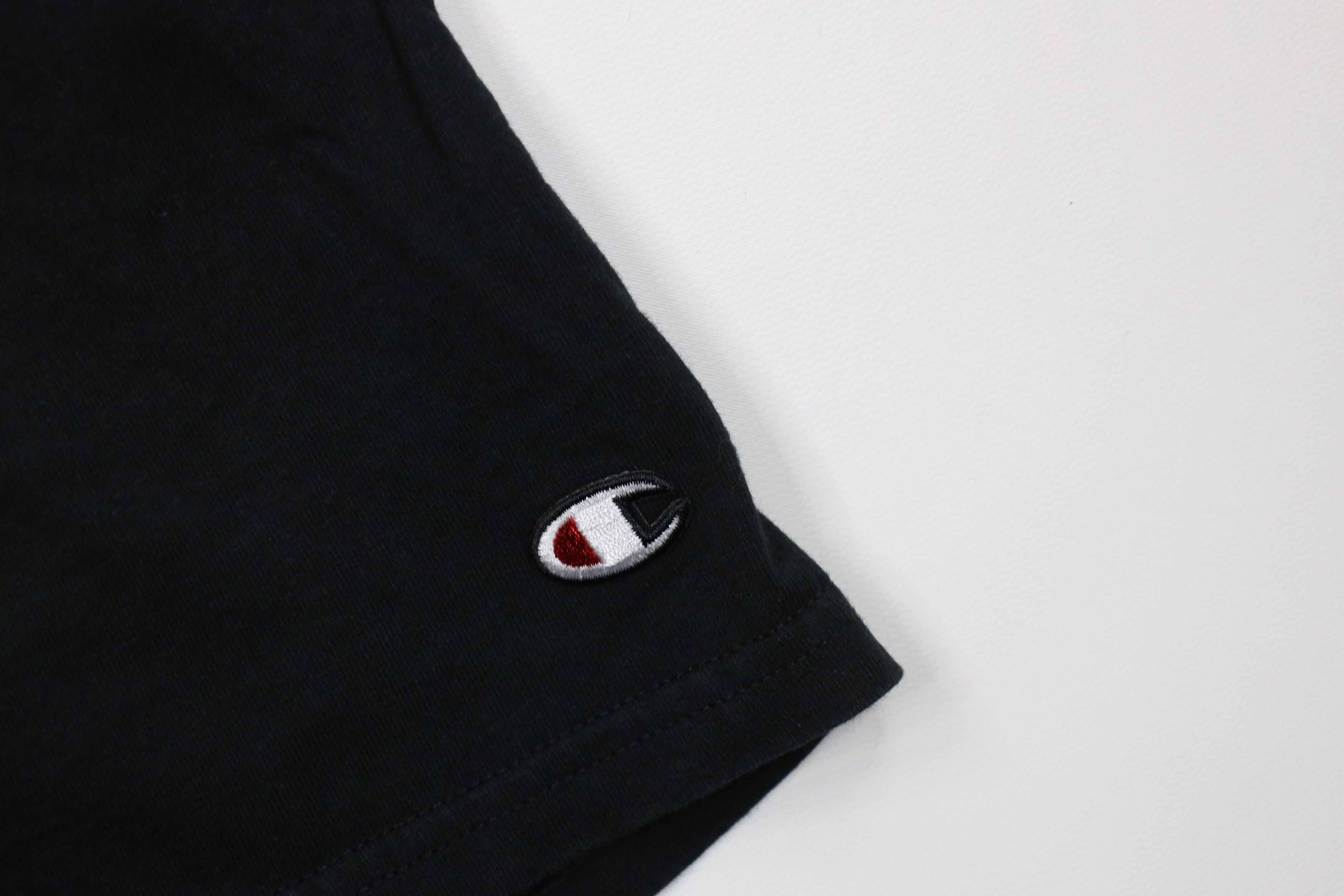 Champion Vintage Y2K Champion Logo Above Knee Shorts Black Cotton Size US 36 / EU 52 - 5 Thumbnail