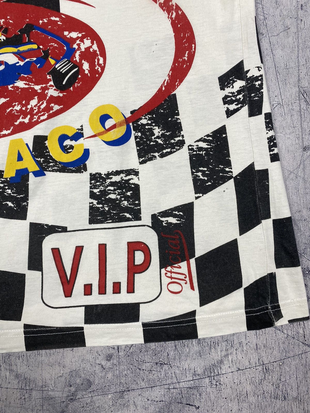 Vintage Vintage 90s Monaco Grand Prix AOP Racing Tee Size US XL / EU 56 / 4 - 10 Thumbnail