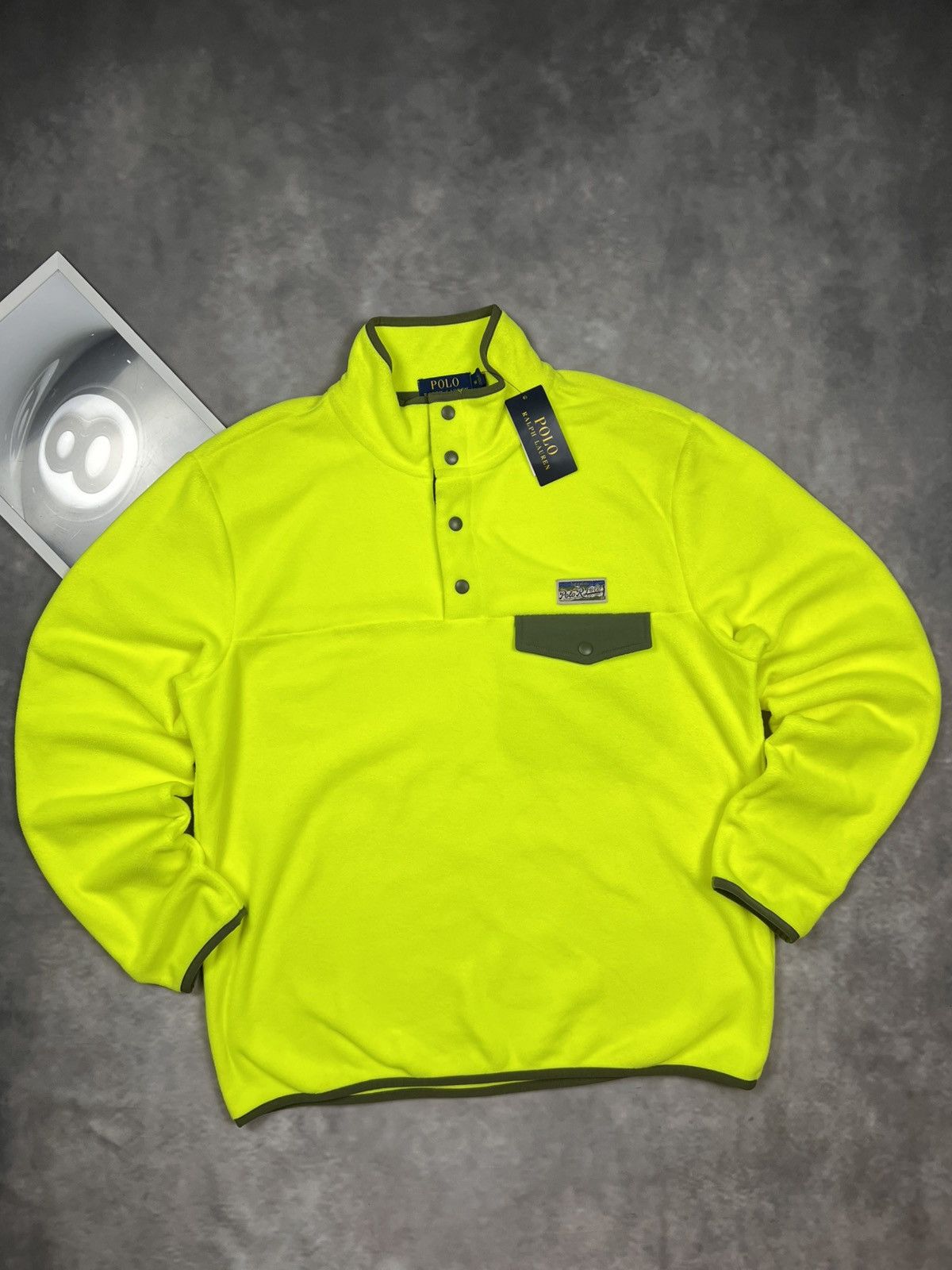 Polo Ralph Lauren NWT Polo Ralph Lauren Voyager Fleece Pullover Safety Yello M Size US M / EU 48-50 / 2 - 2 Thumbnail