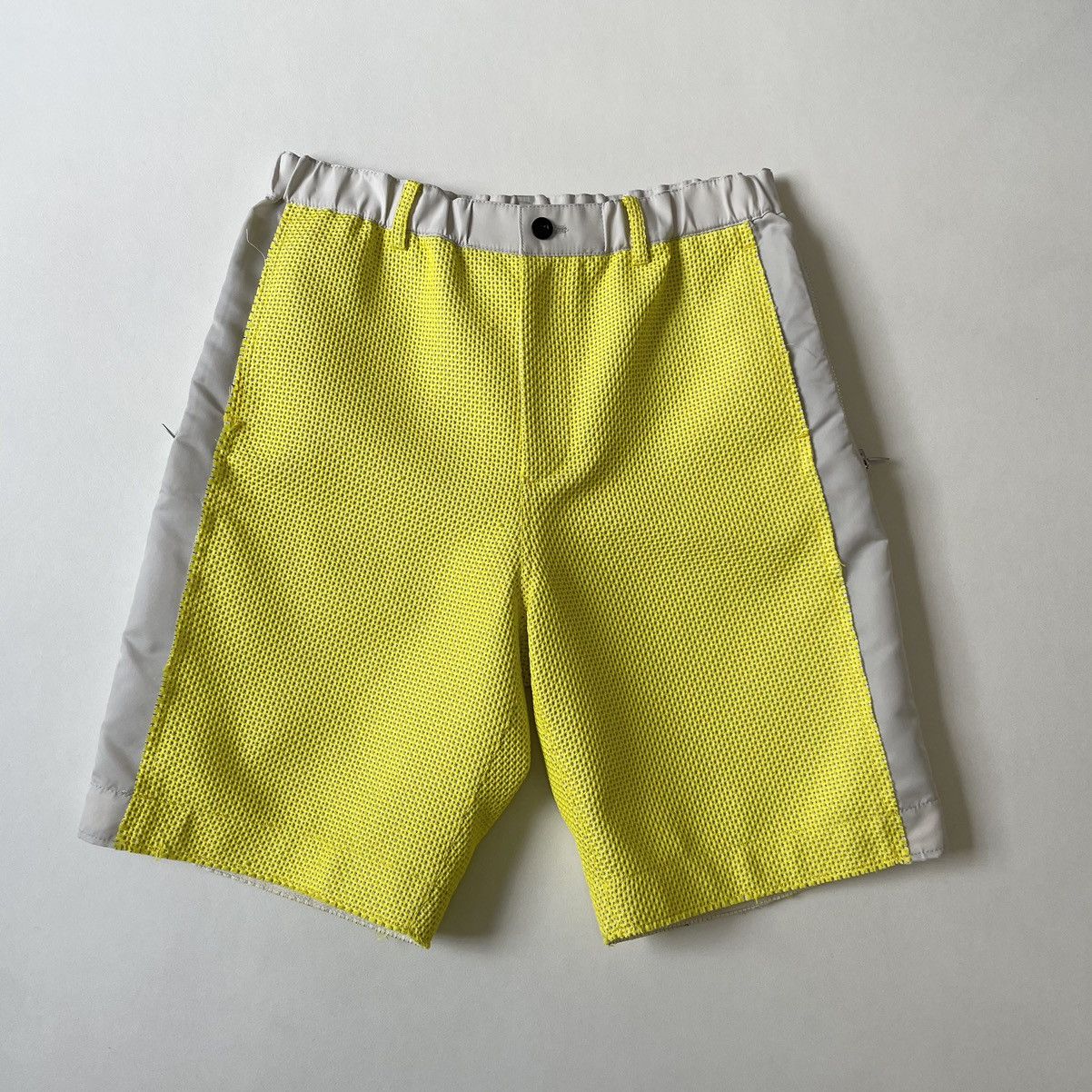 Sacai Reworked Neon Mesh/Nylon Military Shorts Size US 34 / EU 50 - 1 Thumbnail