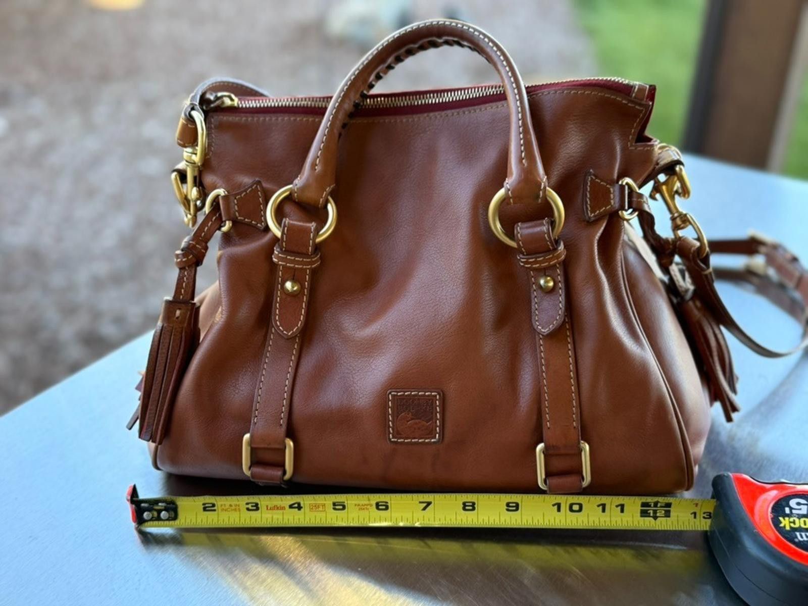 Dooney Bourke Florentine Satchel Italian Leather Brown bag