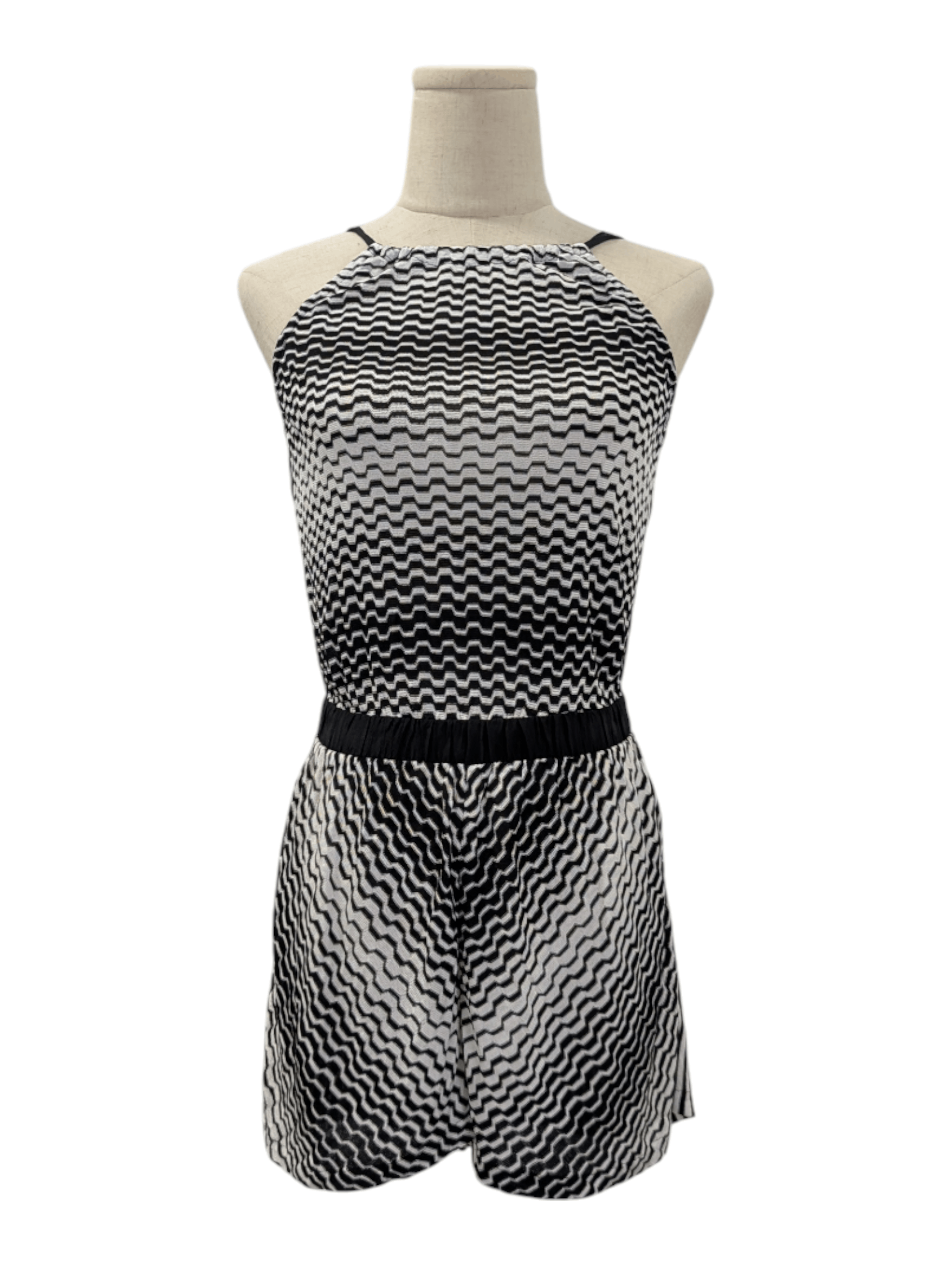 Missoni Missoni Black And White Pattern One-Piece Sunbath Jumpsuit Size XS / US 0-2 / IT 36-38 - 1 Thumbnail