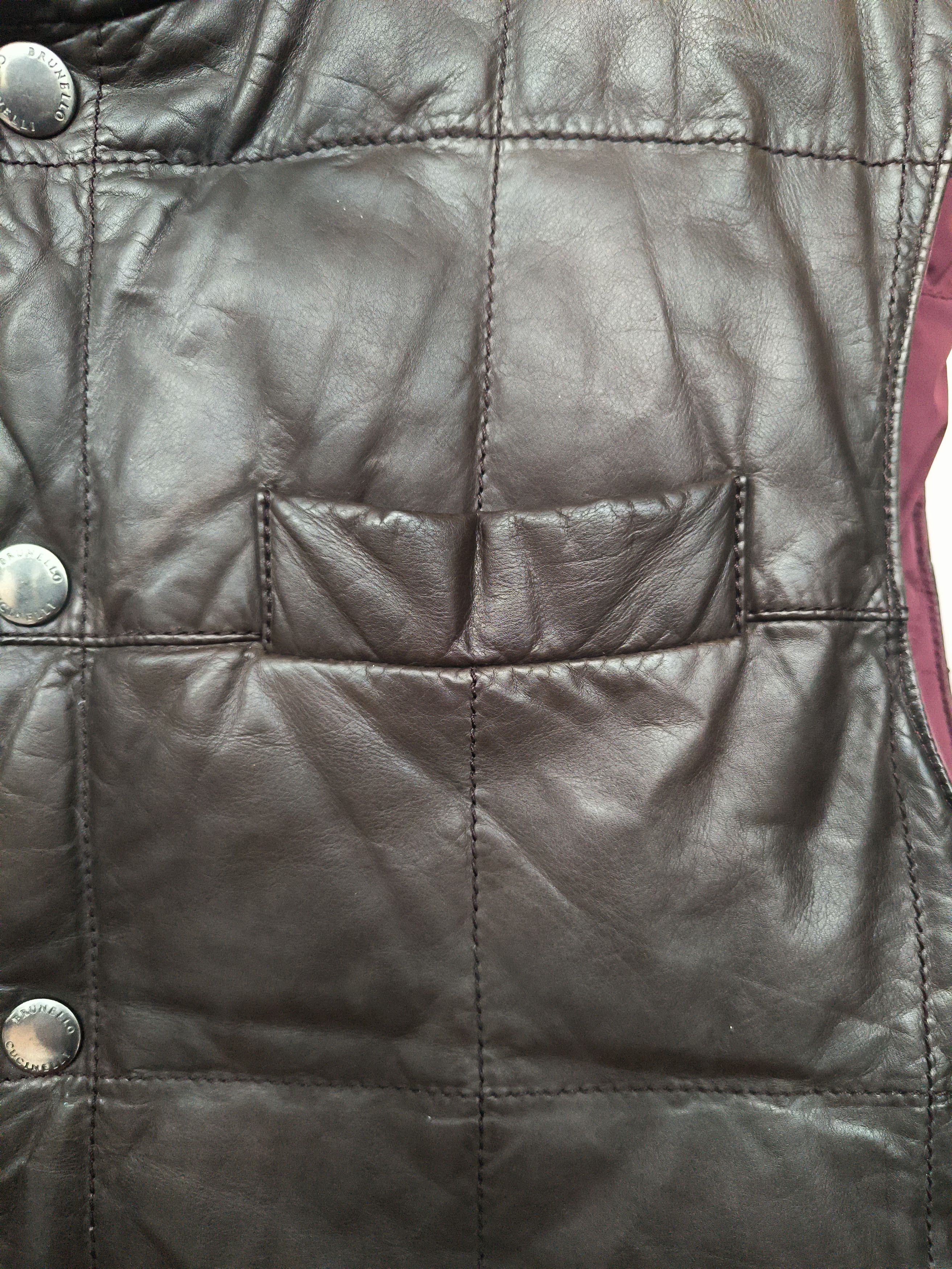 Brunello Cucinelli B. Cucinelli Leather Reversible Puffer Vest, size S Size US S / EU 44-46 / 1 - 5 Thumbnail