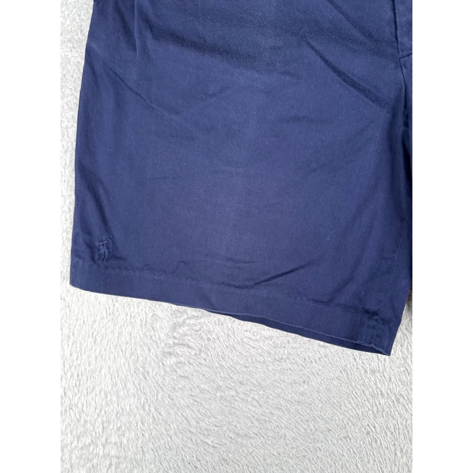Vintage VINTAGE Polo Sport Ralph Lauren Shorts Women 12 Blue Pleated Cotton Twill 32x9 Size 34" / US 12 / IT 48 - 3 Thumbnail