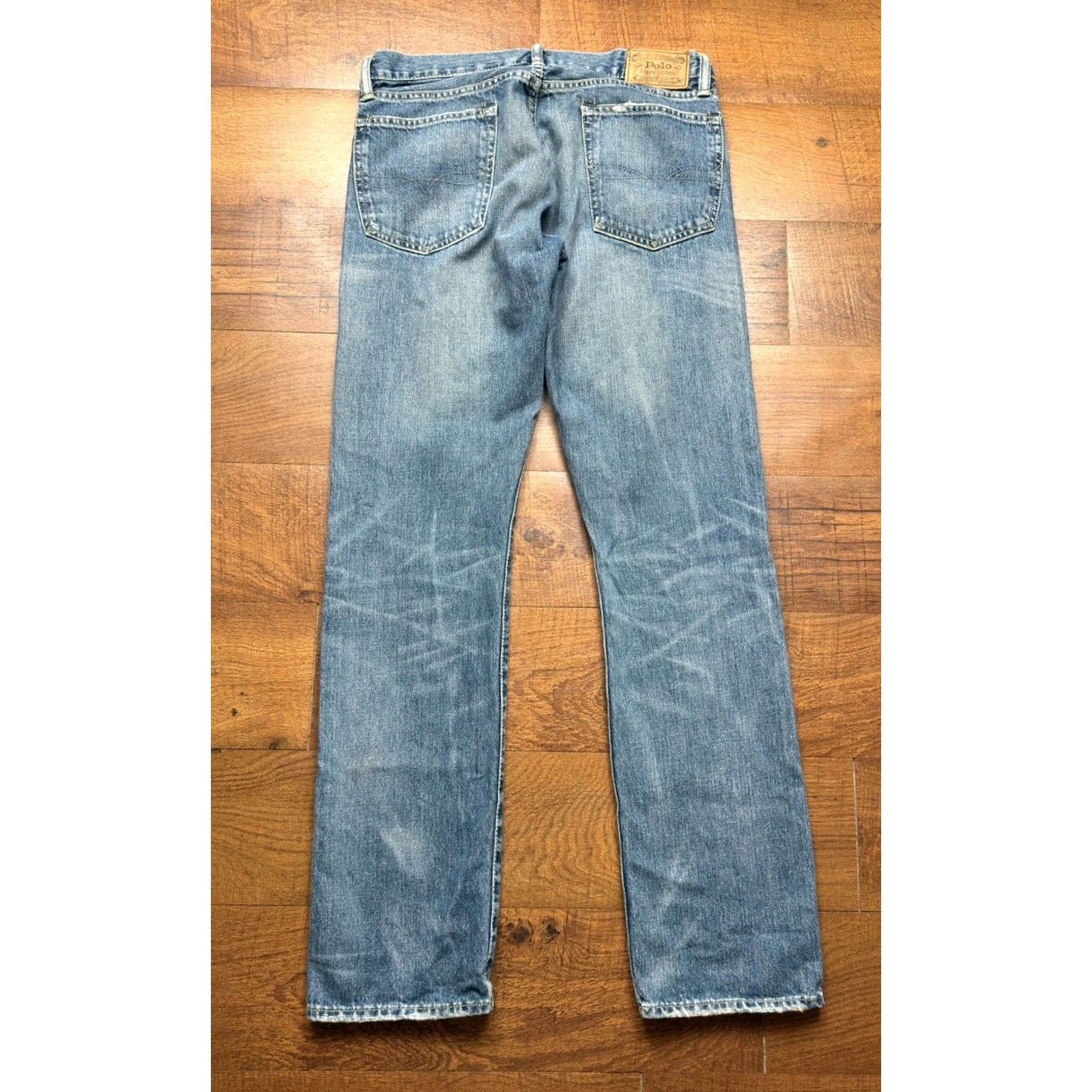 Polo Ralph Lauren Polo Ralph Lauren Jeans Mens Blue Varick Slim Straight Selvedge Denim 32X32 DP9 Size US XS / EU 42 / 0 - 2 Thumbnail