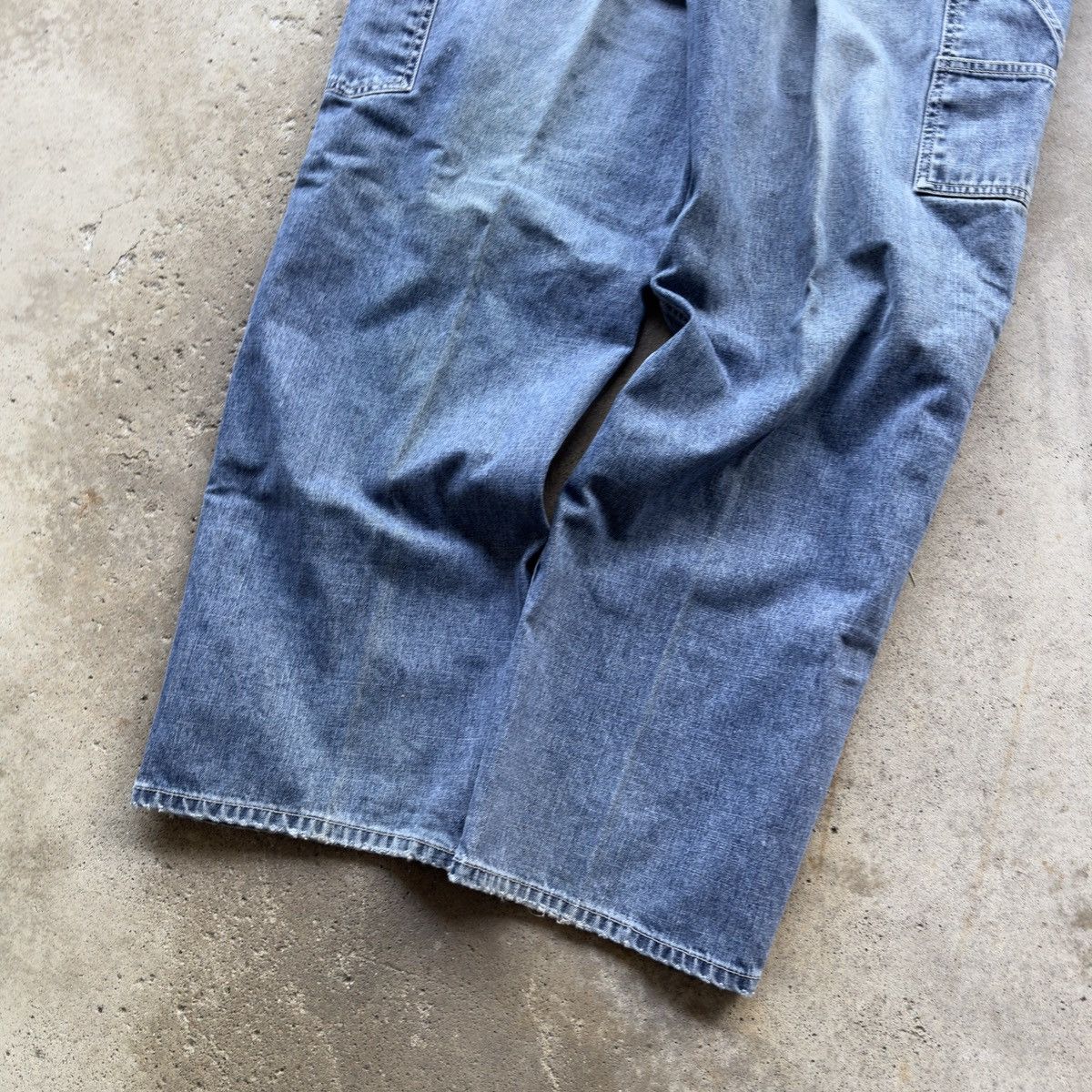 Vintage Faded Thrashed Wide Leg Carpenter Skater Jeans ERD Grunge Size US 34 / EU 50 - 13 Thumbnail
