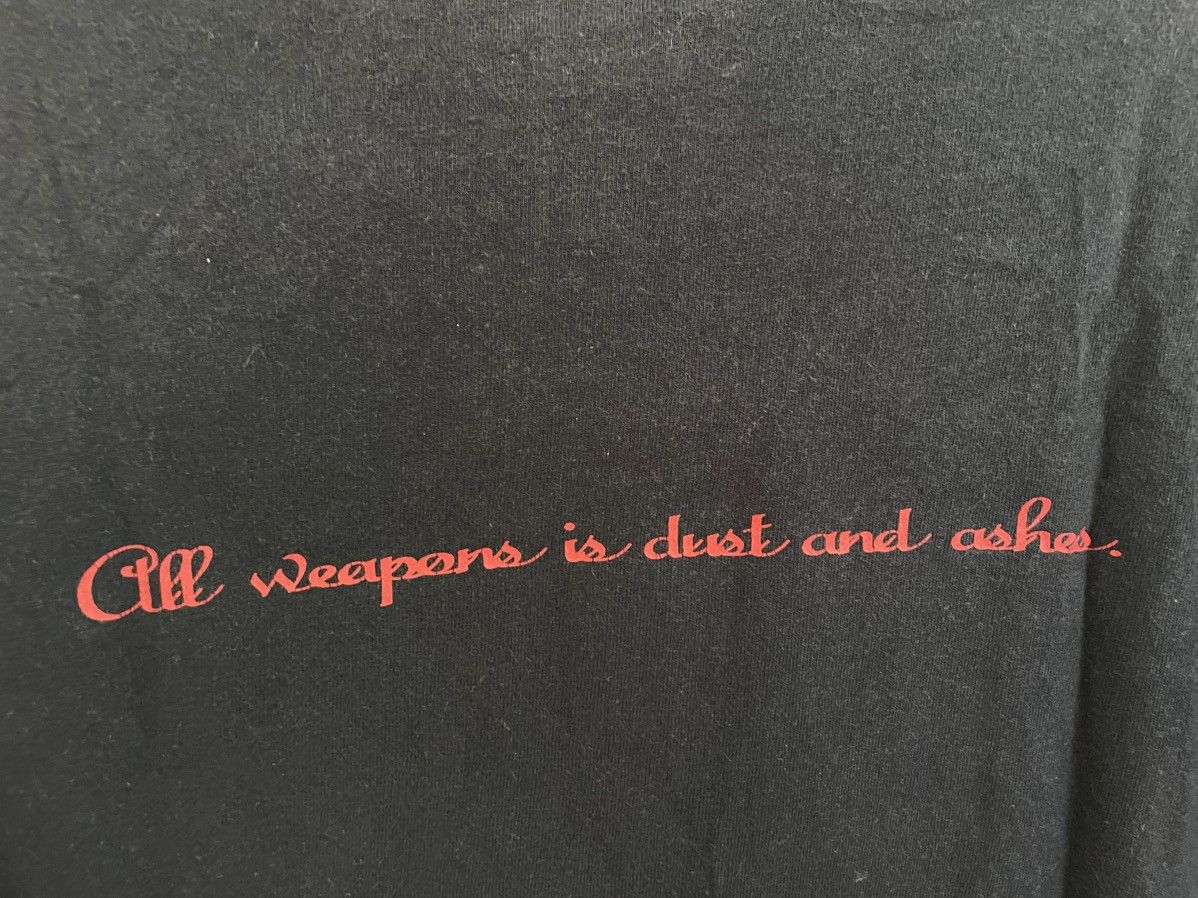 Vintage Vintage Y2K All weapons is dust and ashes t shirt Size US M / EU 48-50 / 2 - 5 Thumbnail