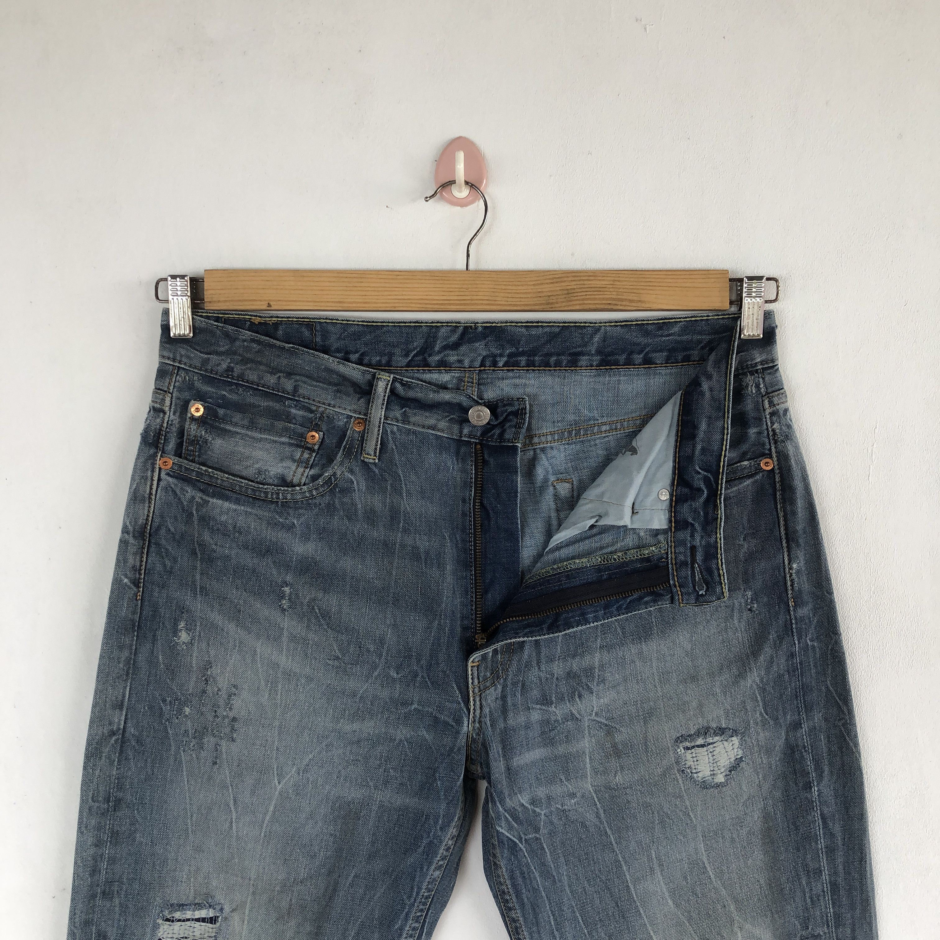 Levi's Vintage Levis Dirty Distressed Jeans Levi's 512 Baggy Denim Size US 36 / EU 52 - 6 Thumbnail