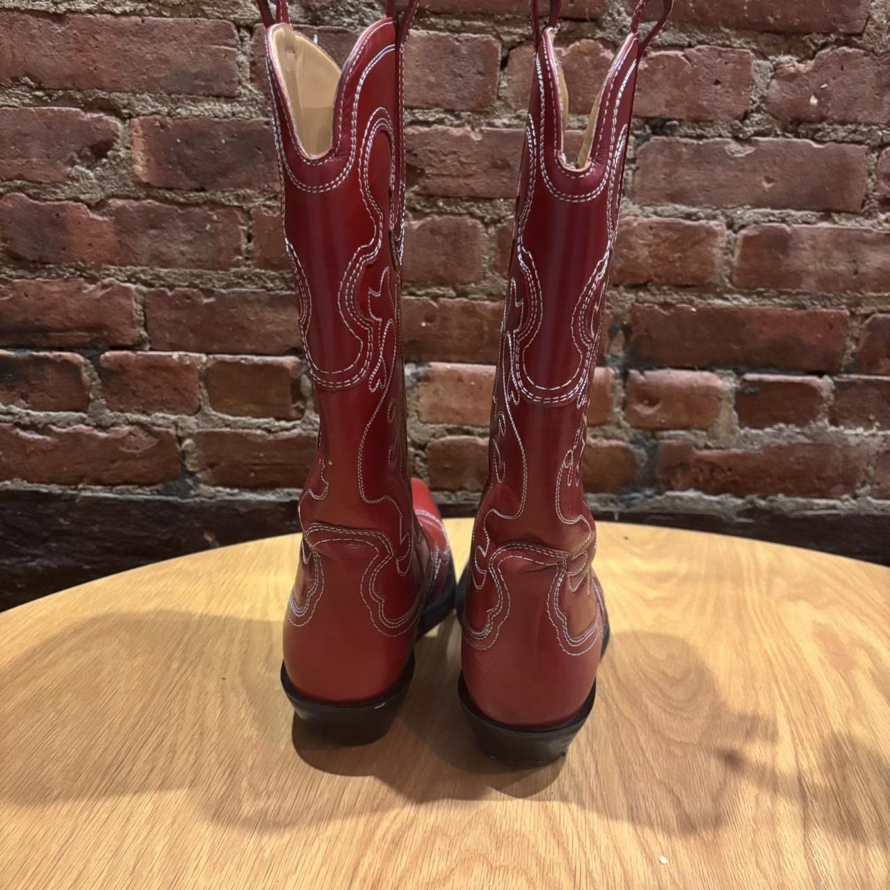 Ganni Ganni red leather western boots Size US 12 / IT 42 - 5 Thumbnail