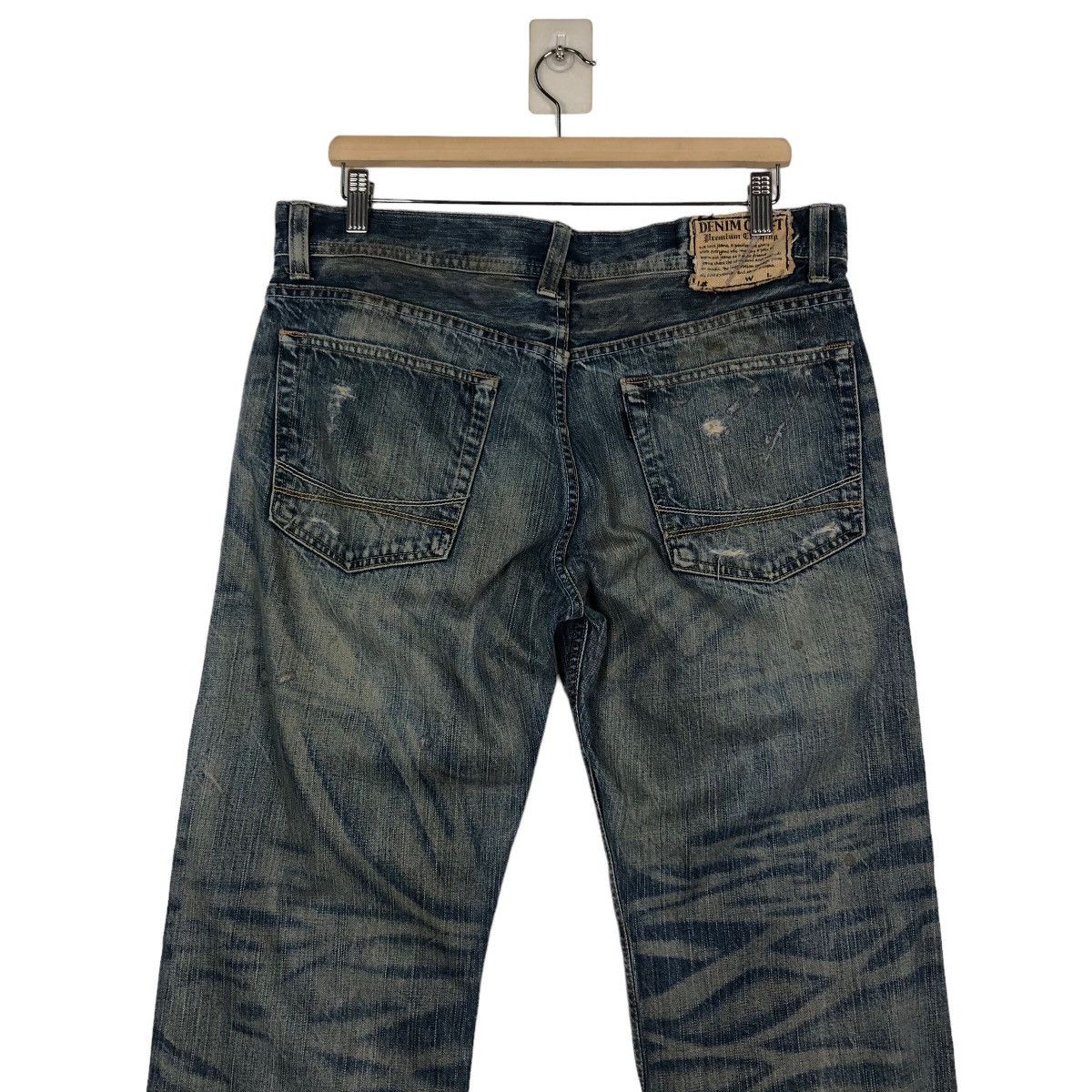 Japanese Brand 🔥Rusty Holes Punk Denim Biker Denim Craft Japan Made Size US 34 / EU 50 - 10 Thumbnail