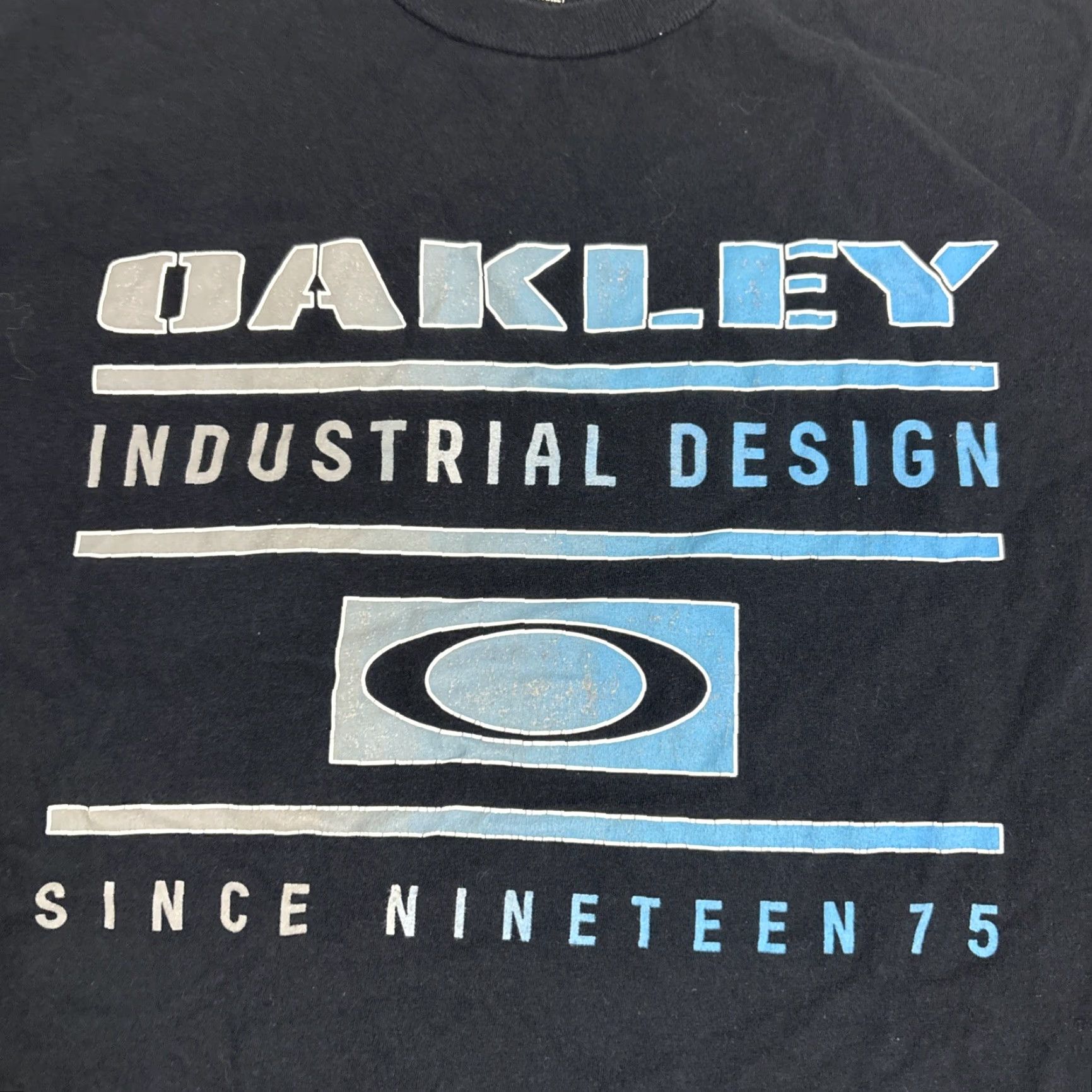 Oakley Oakley Industrial Design Black Logo Cotton Short Sleeve Shirt XL Men's Size US XL / EU 56 / 4 - 2 Thumbnail