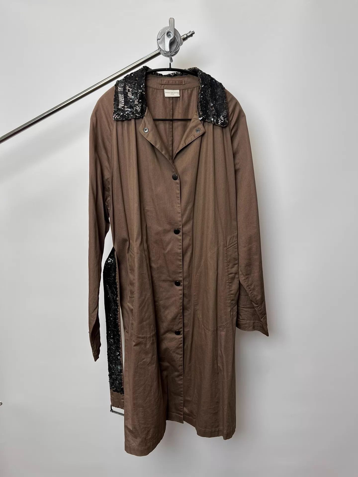 Dries Van Noten Dries Van Noten Sequin Toasted Trench Coat Oversized Size S / US 4 / IT 40 - 1 Thumbnail