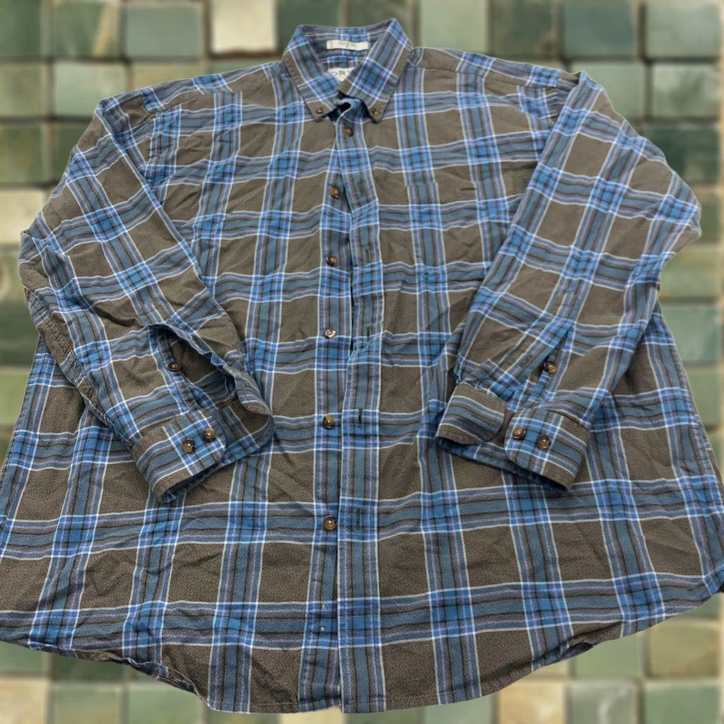 Orvis Orvis Shirt Long Sleeve Plaid Blue Gray 100% Cotton XL Casual Collar Button-Up Mens Treats: Classic, Modern, American Size US XL / EU 56 / 4 - 1 Thumbnail
