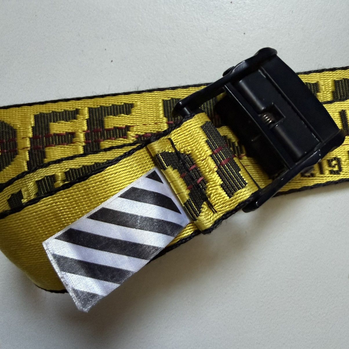 Off-White Off-White SS19 Industrial Belt Yellow/Black Size ONE SIZE - 6 Thumbnail