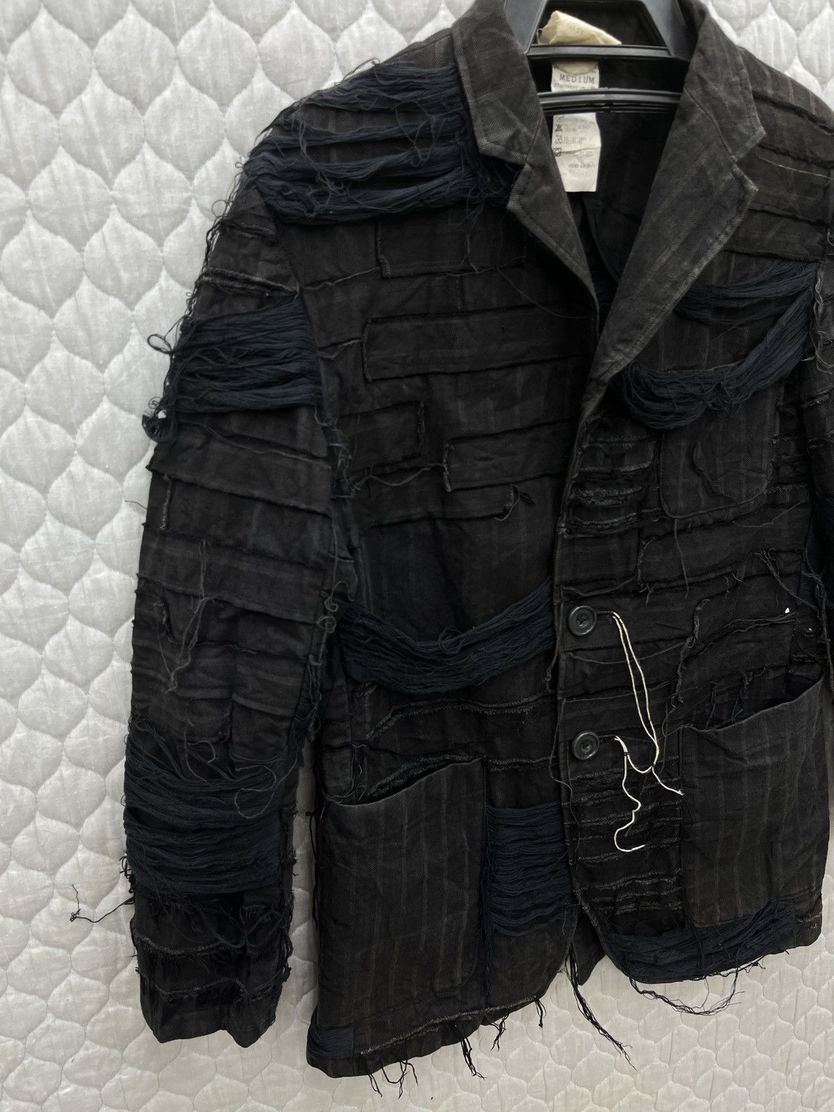 Le Grande Bleu (L.G.B.) 🔥🔥🔥ARCHIVE VINAGE IRISH RAG CLOTH GHOST PUNK JACKET Size US S / EU 44-46 / 1 - 15 Thumbnail