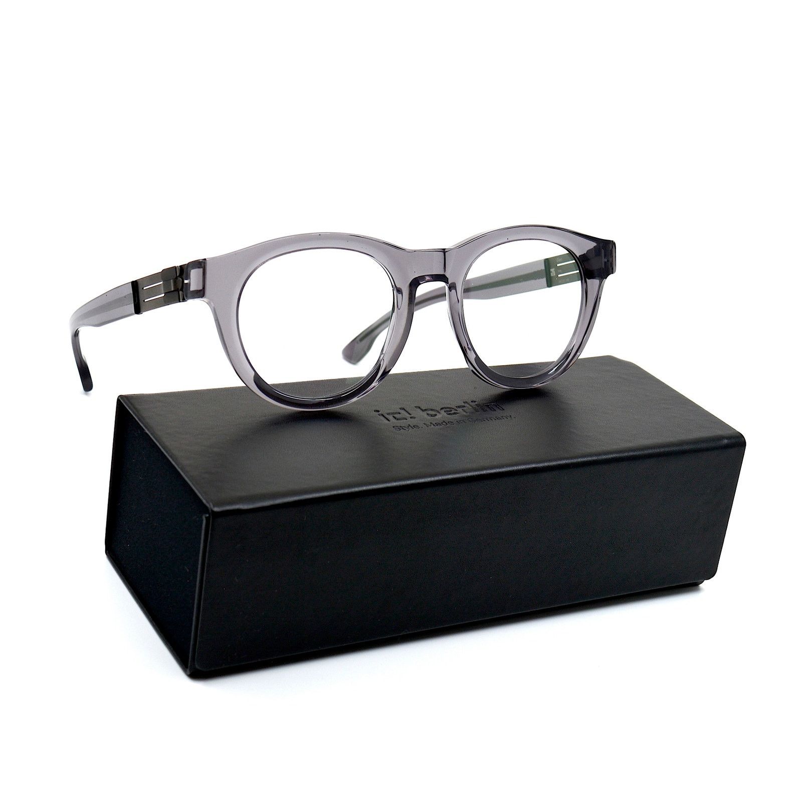 Ic! Berlin NEW IC! BERLIN GLEN GREY TRANSPARENT EYEGLASSES FRAME Size ONE SIZE - 1 Thumbnail
