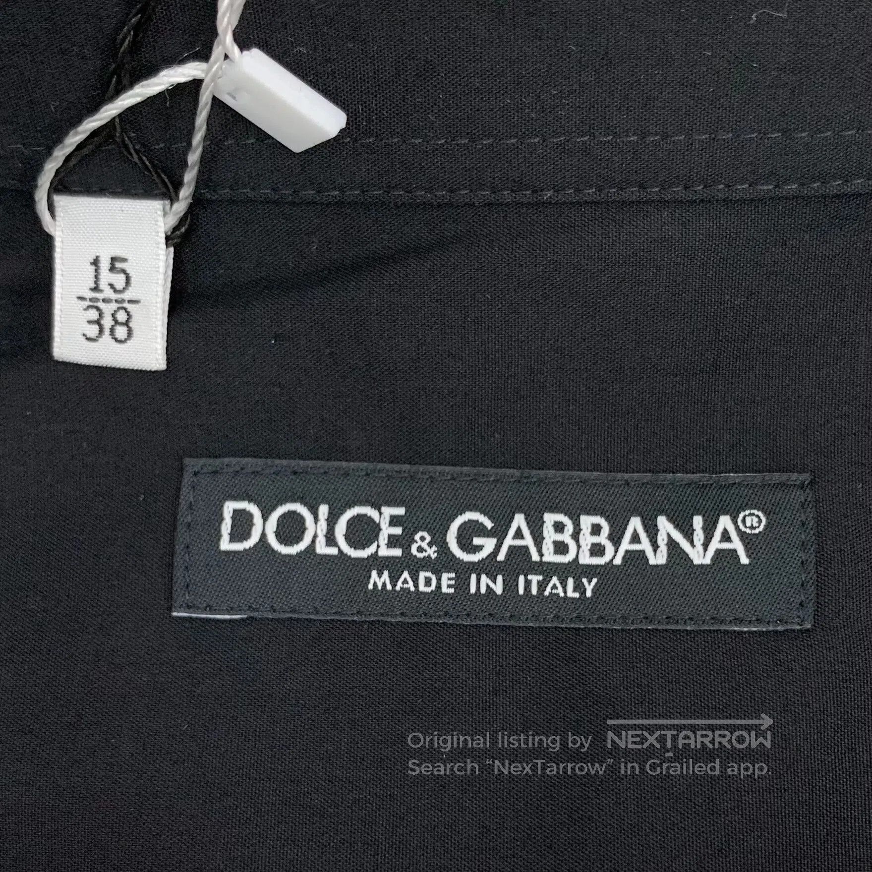 Dolce & Gabbana Dolce Gabbana Black Crown Embroidered Cotton Collar Single Size XS / US 0-2 / IT 36-38 - 6 Thumbnail