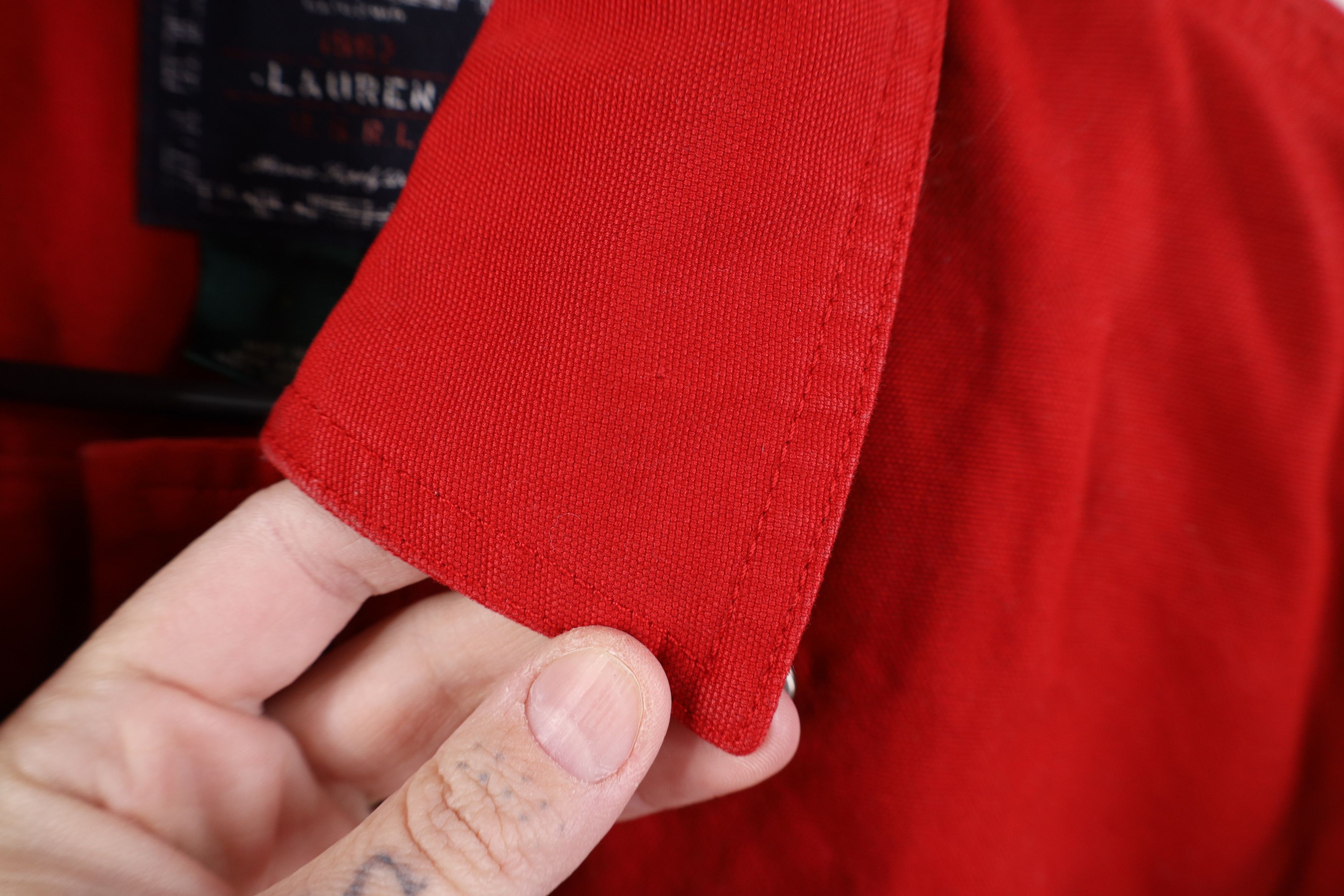 Ralph Lauren Vintage 90s Ralph Lauren Clasp Toggle Button Jacket Red Size M / US 6-8 / IT 42-44 - 4 Thumbnail