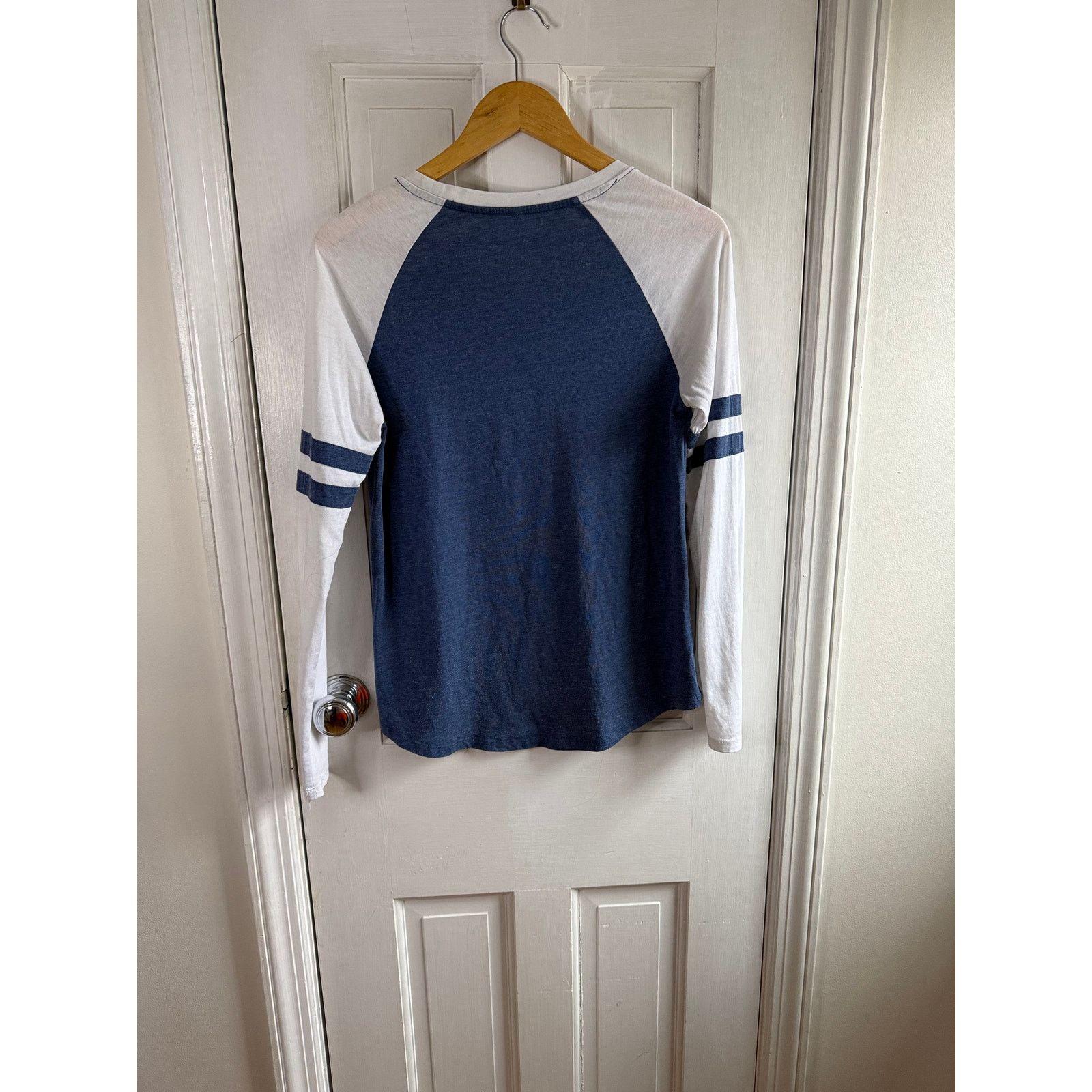 Z Supply Z Supply Men's Raglan Long Sleeve Shirt - Small - Blue/White Size US S / EU 44-46 / 1 - 5 Thumbnail