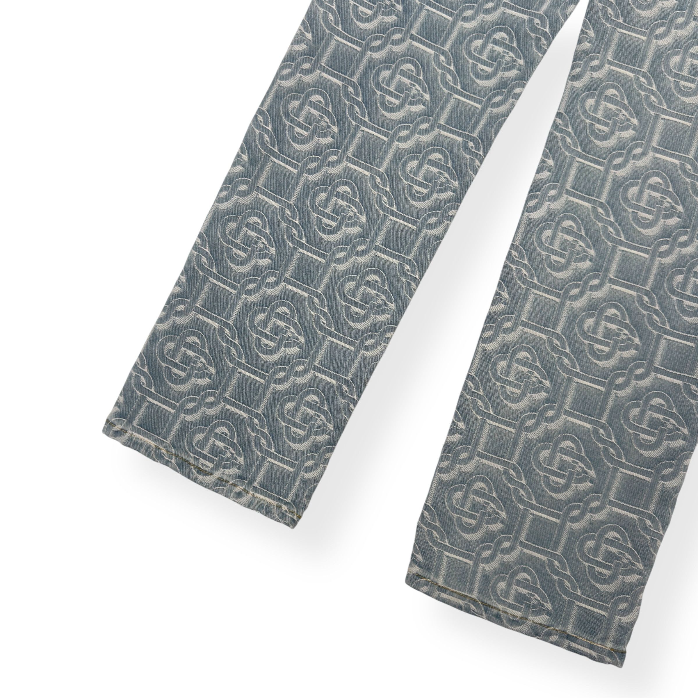 Casablanca CASABLANCA MONOGRAM STRAIGHT-LEG DENIM JEANS BLUE W26” Size 26" / US 2 / IT 38 - 10 Thumbnail
