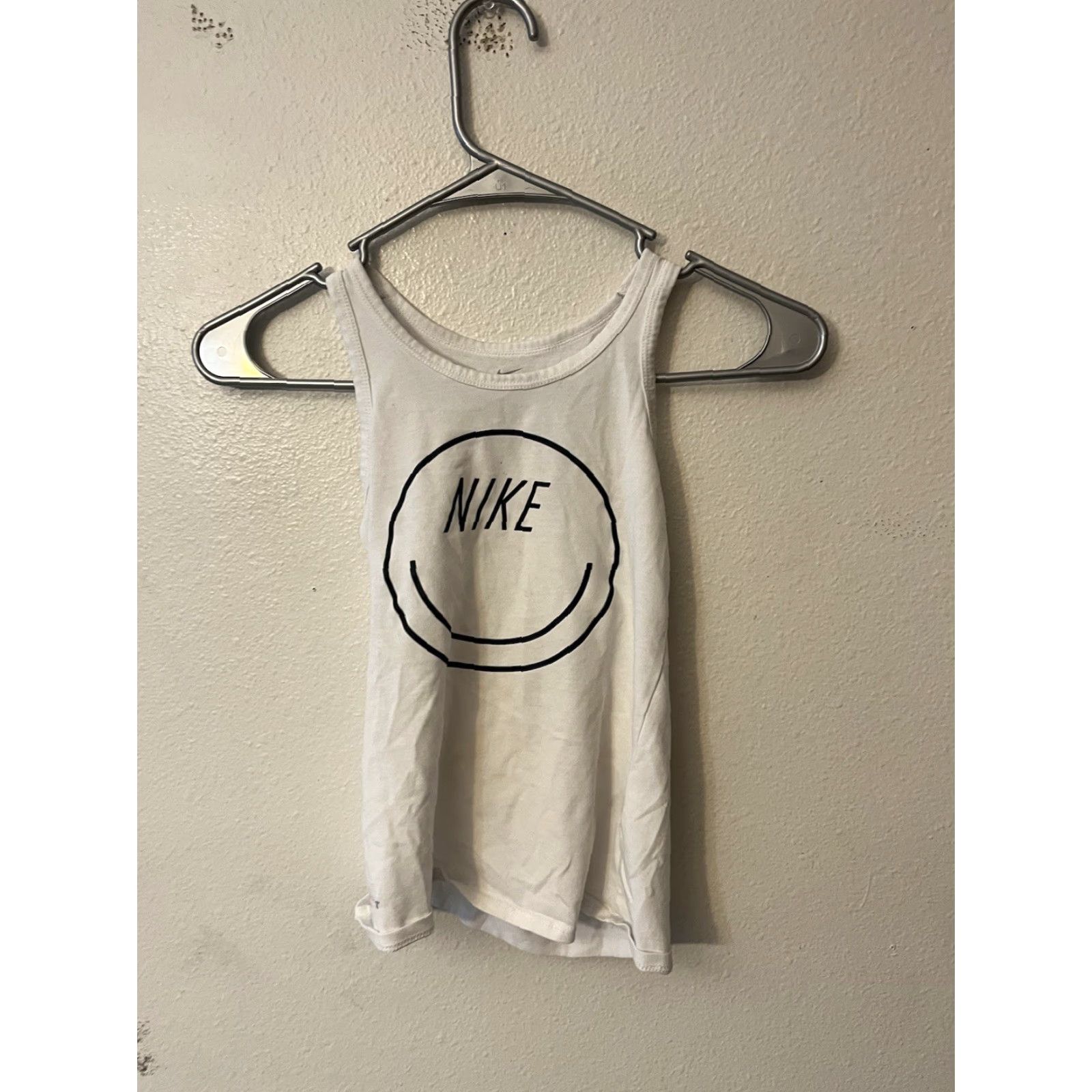 Nike Nike Dri-Fit Sleeveless Tank Top Womens White Logo Athletic Shirt S Small Size S / US 4 / IT 40 - 2 Thumbnail