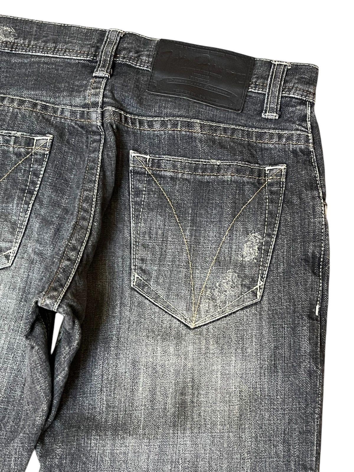Issey Miyake ARCHIVAL VINTAGE TETE HOMME DISTRESSED PATCHWORK STYLE JEANS Size US 30 / EU 46 - 8 Thumbnail