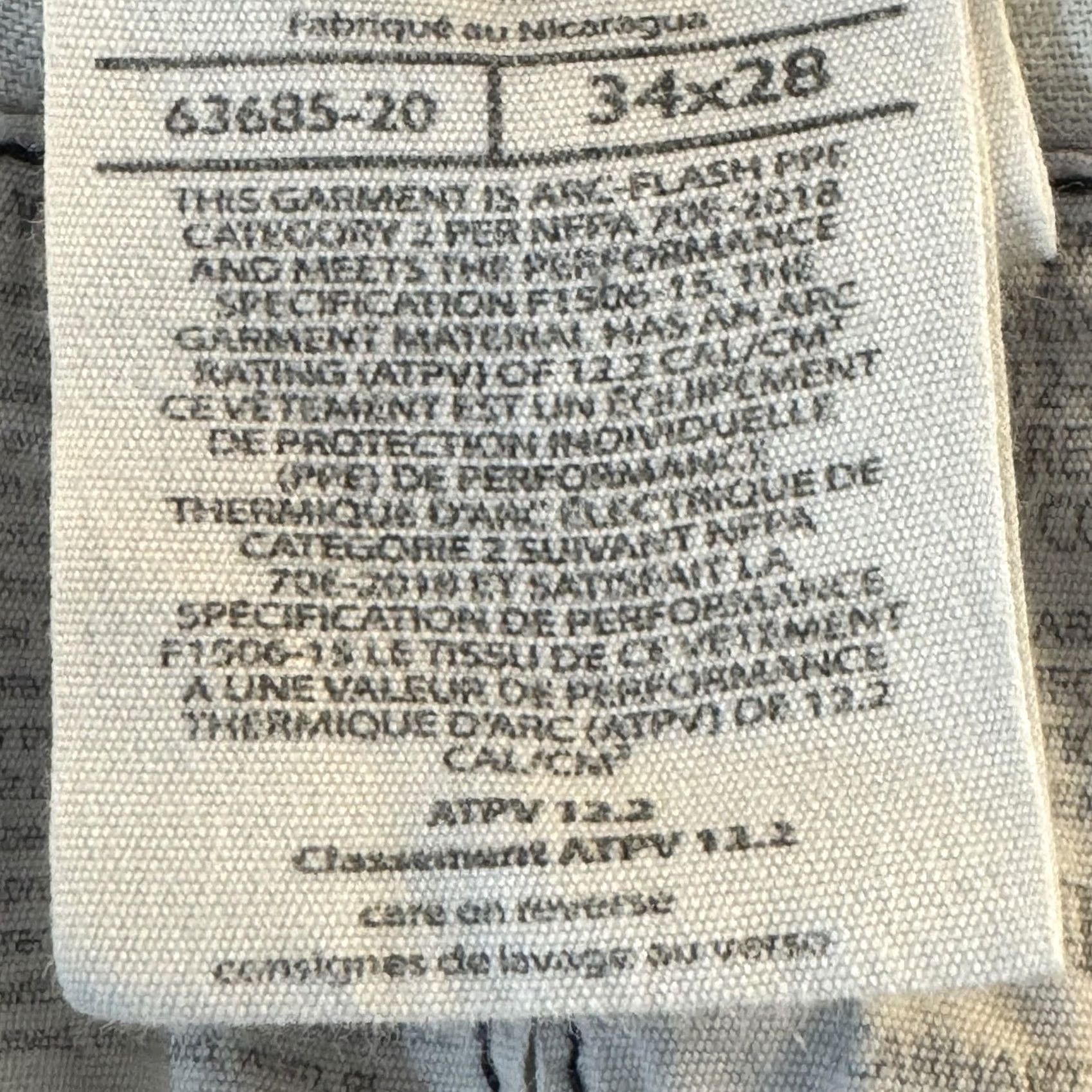 Carhartt VINTAGE Carhartt FR Pants Mens 34x28 Navy Flame Resistant Reflective Tape CAT2 Work Size US 34 / EU 50 - 5 Thumbnail
