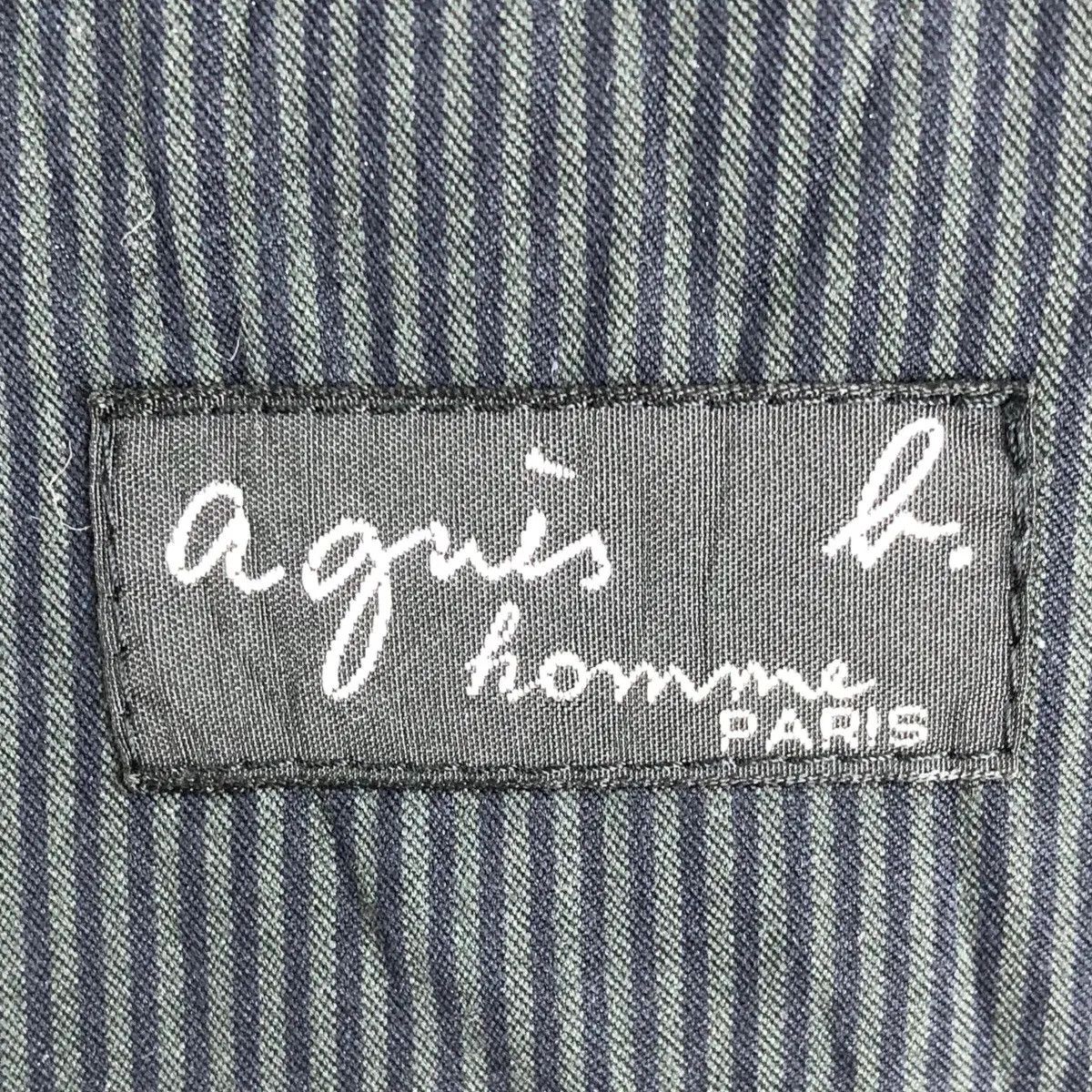 agnes b. Vintage AGNES B. PARIS Homme 2 Button Striped Blazer Sport Size 40R - 7 Thumbnail