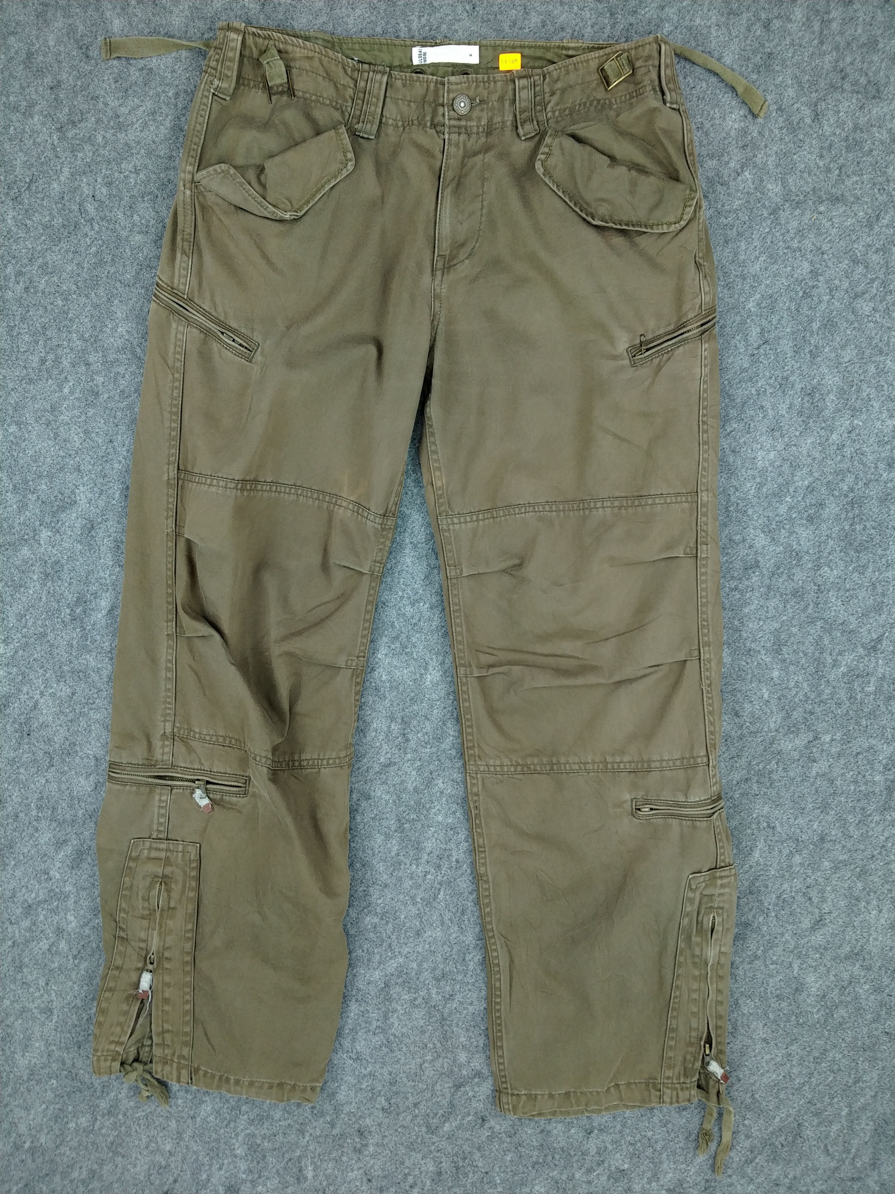 Global Work Multi Pocket Cargo Pants 32x28.5 -CP159