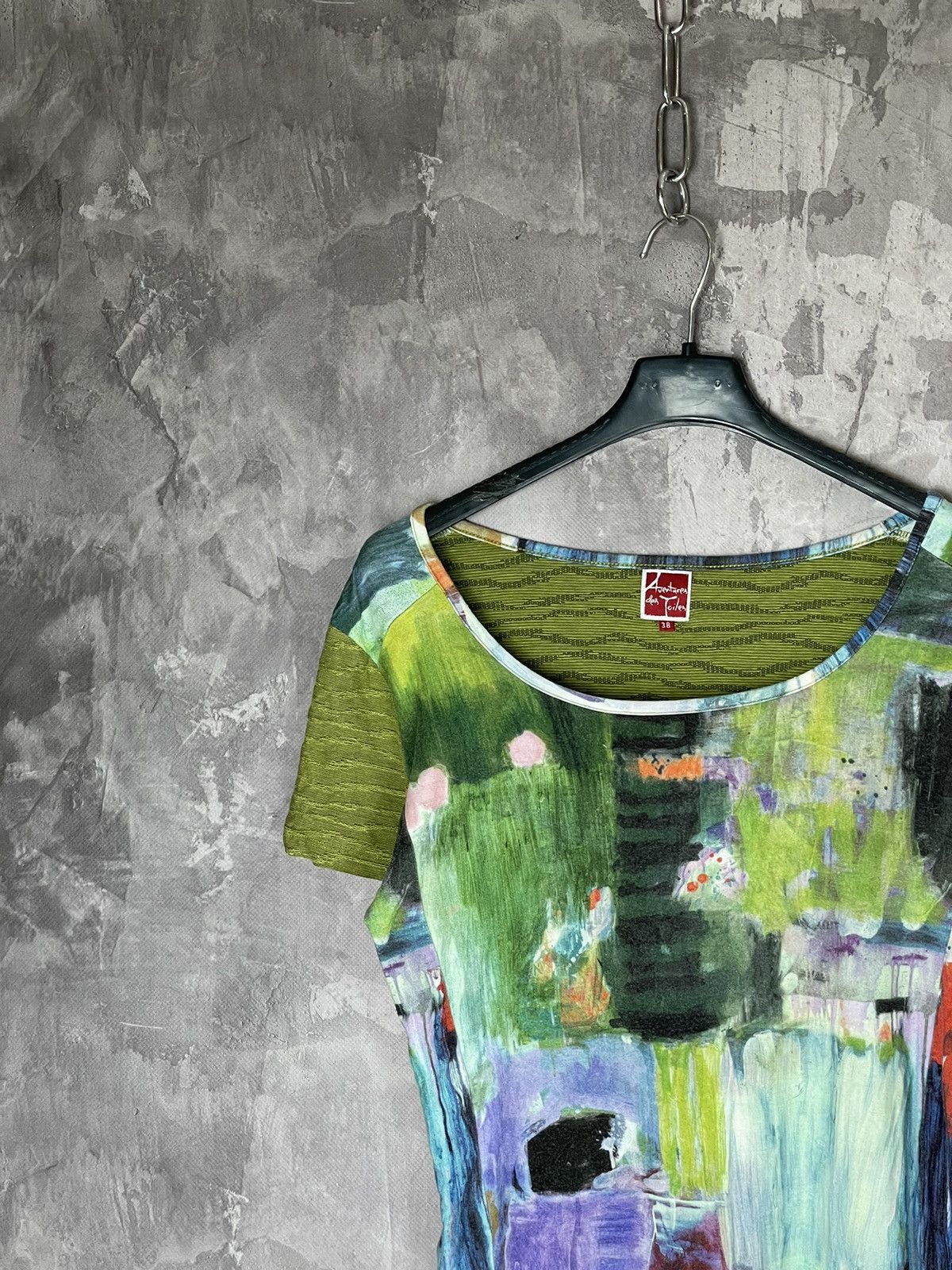 Japanese Brand Avant Garde Art Painting Multicolour JPG style Y2K T shirt Size M / US 6-8 / IT 42-44 - 4 Thumbnail