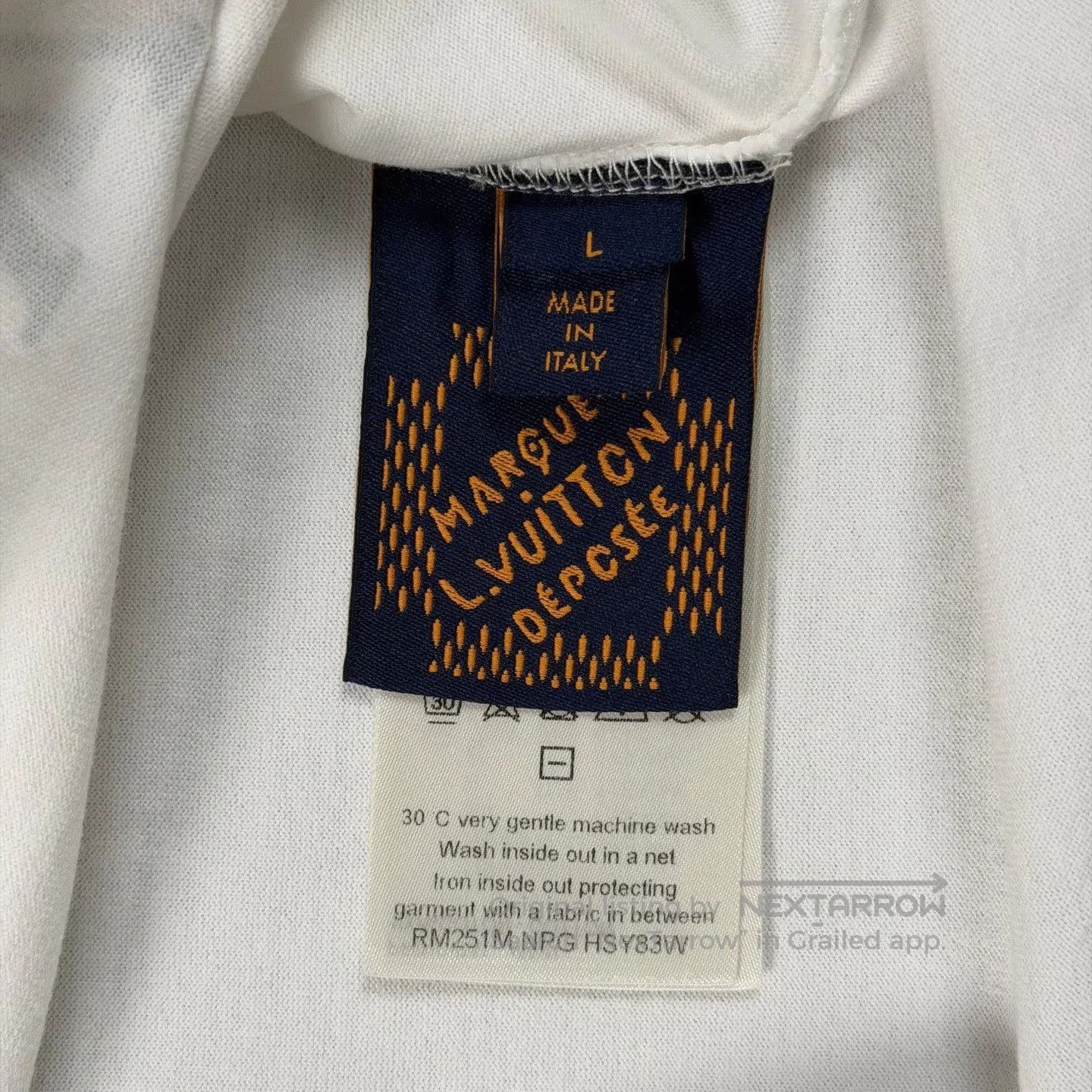 Louis Vuitton Louis Vuitton 25 Earth Flocked Logo White Tee. Size US L / EU 52-54 / 3 - 4 Thumbnail