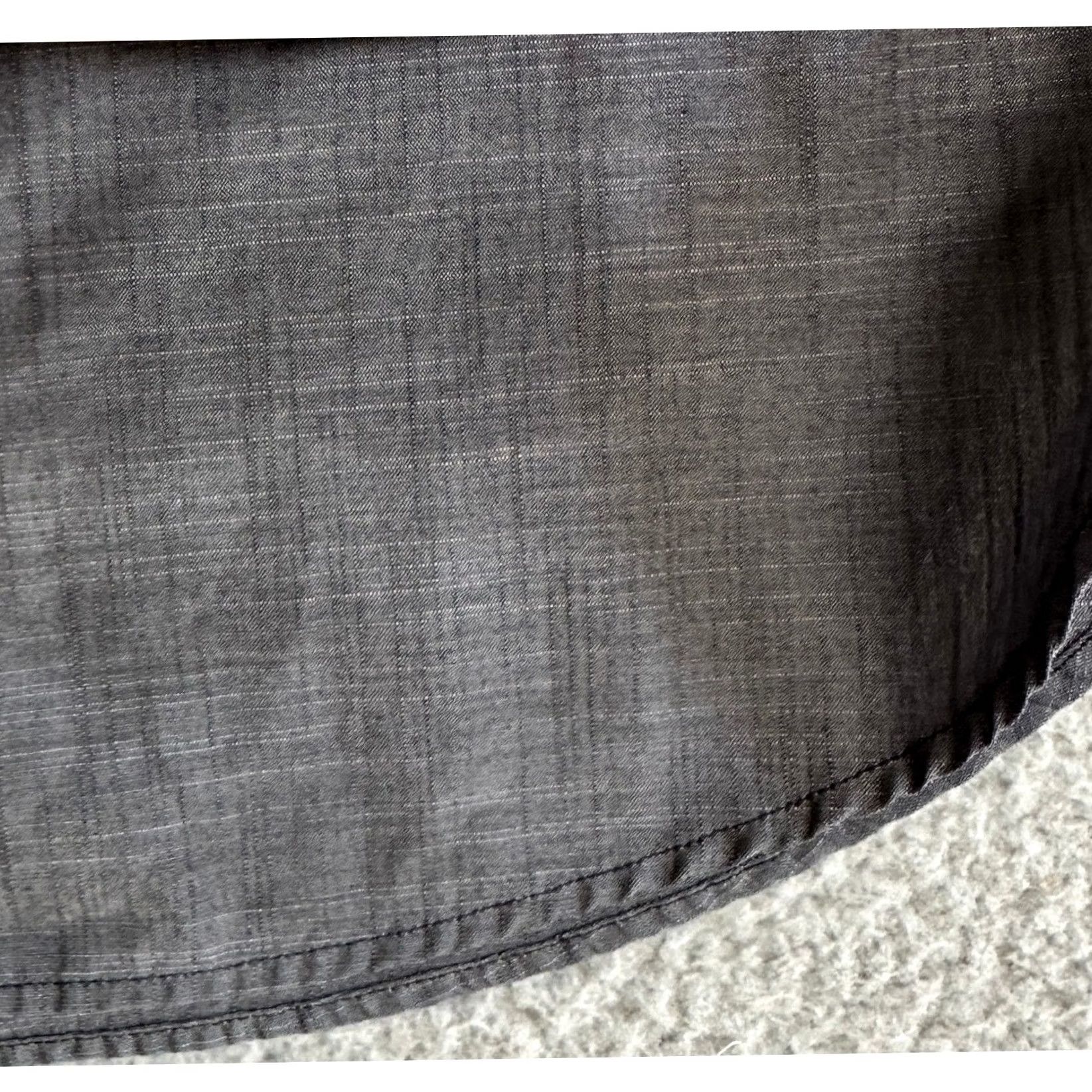 Roots Roots 73 Shirt Mens XL Charcoal Crosshatch Long Sleeve Button Up Pockets Shirt Size US XL / EU 56 / 4 - 6 Thumbnail