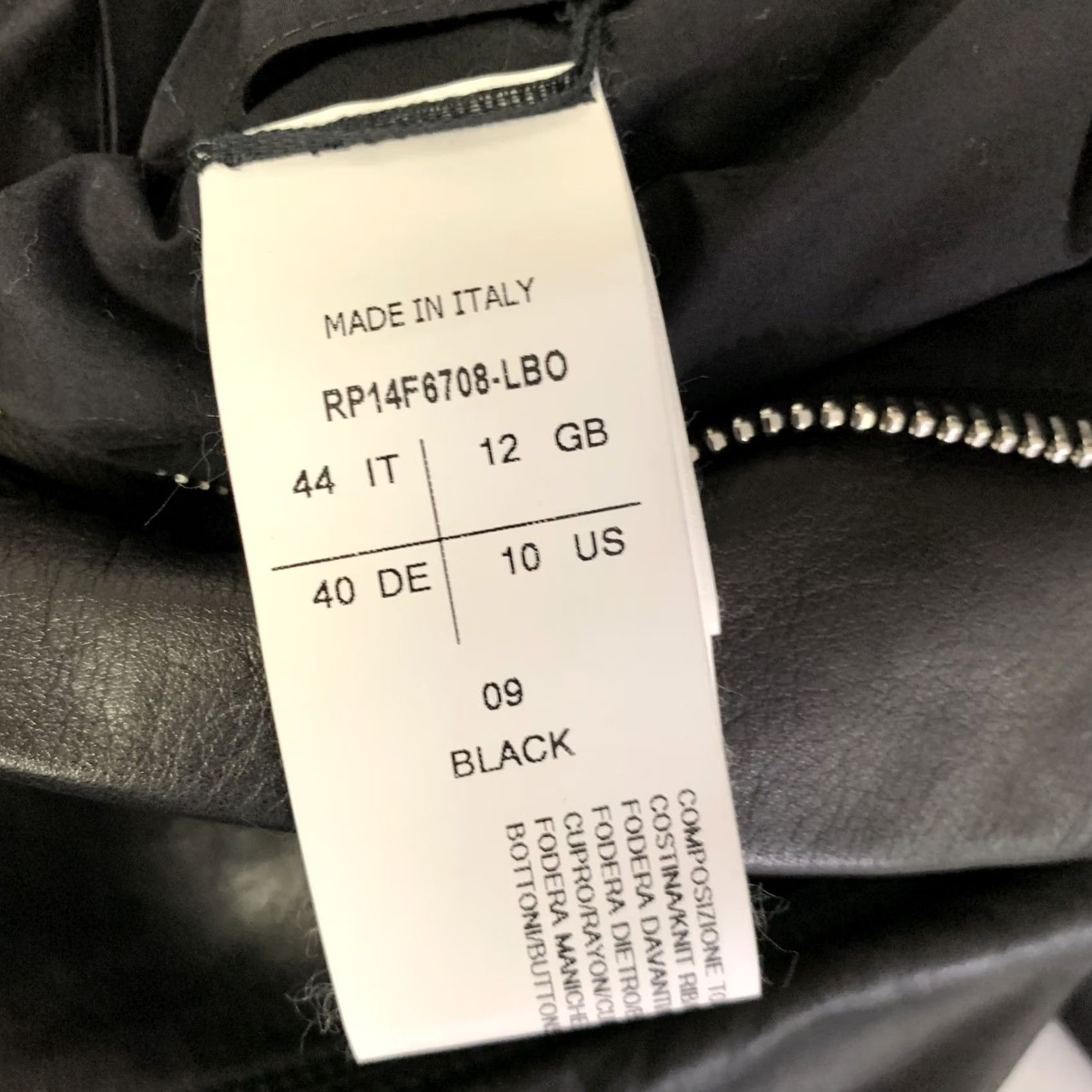Rick Owens RICK OWENS Size 10 Black Leather Crackled Moto Racer Jacket Women Adult 10 Leather Crackled Moto Racer Jacket Size L / US 10 / IT 46 - 7 Thumbnail