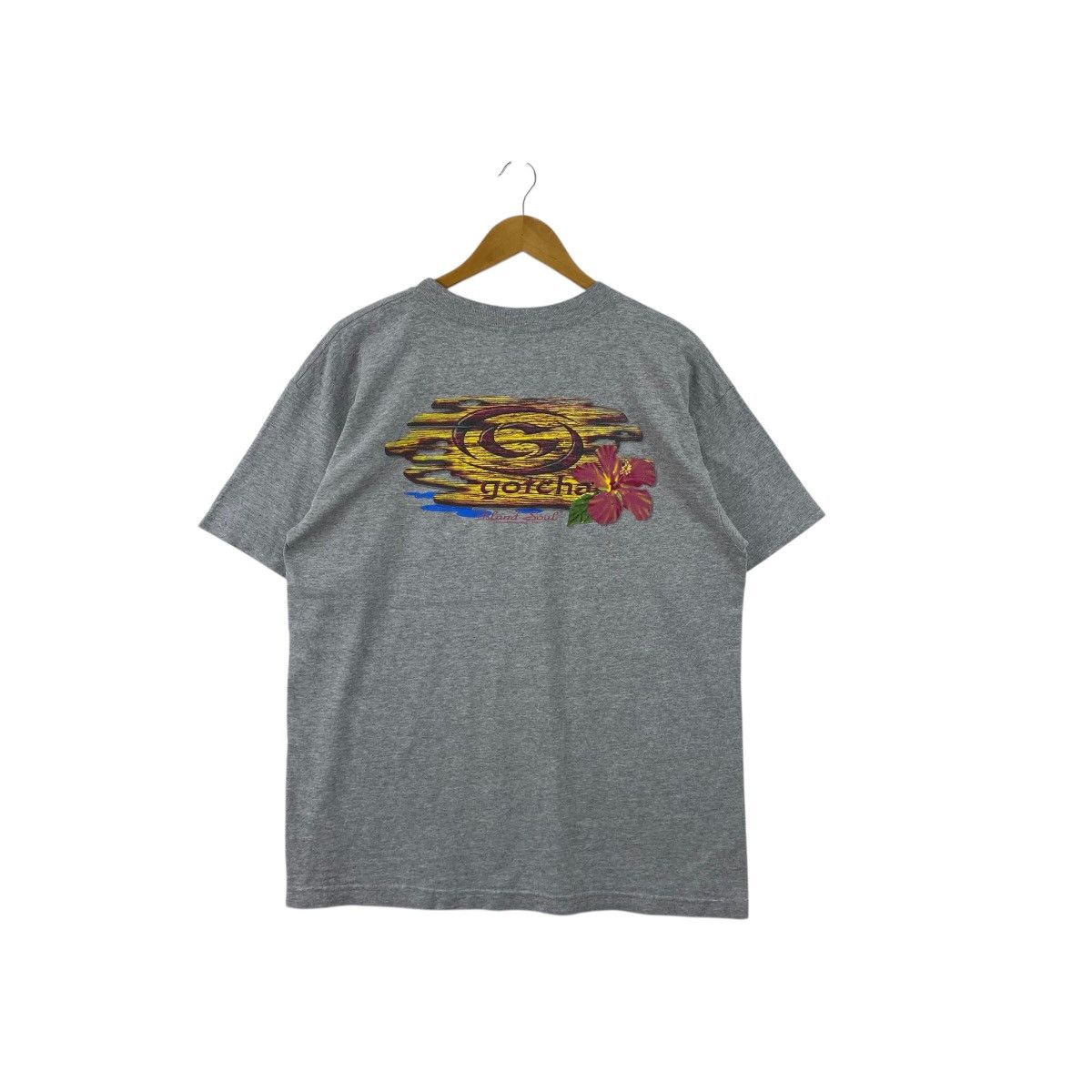 Gotcha × Vintage Pick!! Vtg 90's GOTCHA Surfing Big Back Top Tee Tshirt Size US M / EU 48-50 / 2 - 2 Thumbnail