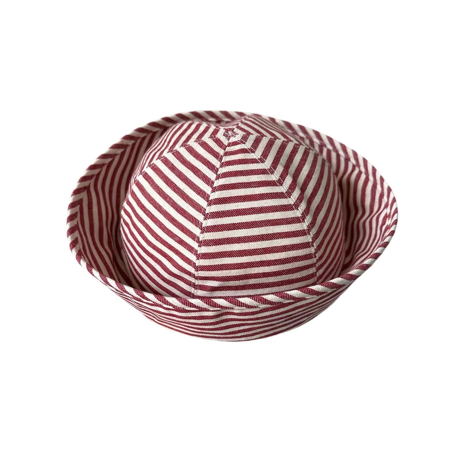 Japanese Brand Retro Red Striped Beret Sailor Cap Y2K French Girl Aesthetic Size ONE SIZE - 6 Thumbnail