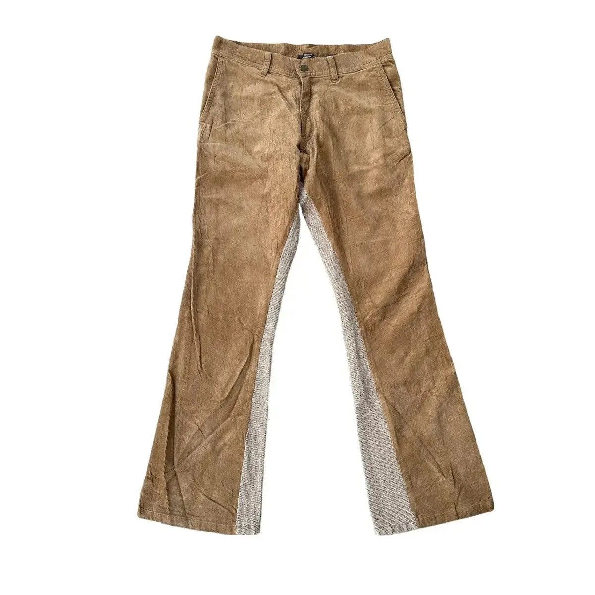 Vintage RARE!! FLARE/BOOTCUT JAPANESE VTG W31 L31 QUE CORDUROY PANTS Size US 31 - 1 Thumbnail