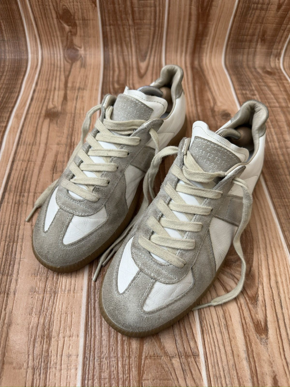 Maison Margiela Maison Martin Margiela Replica Gats White/gray Lowtops Size US 9 / IT 39 - 4 Thumbnail