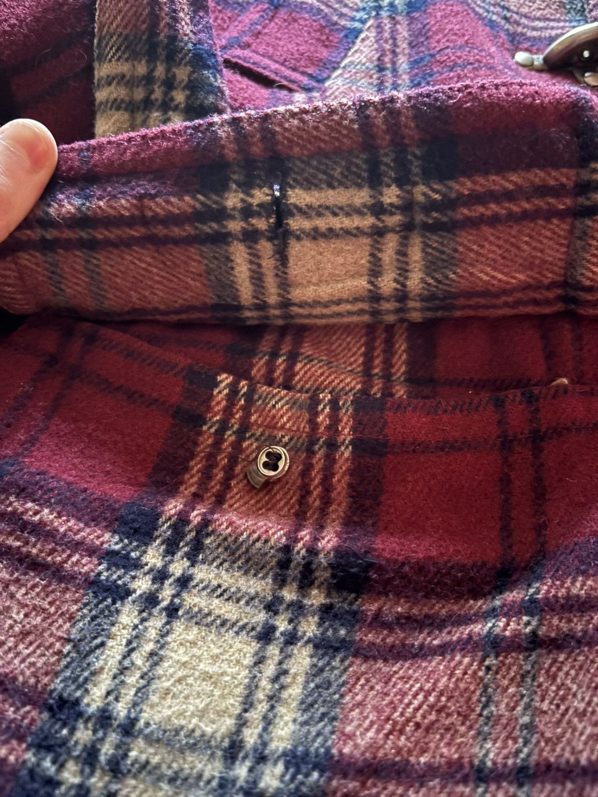 Polo Ralph Lauren Vintage Cotler Plaid Metal Fireman Toggle/Clasp Heavy Jacket Size US M / EU 48-50 / 2 - 10 Thumbnail