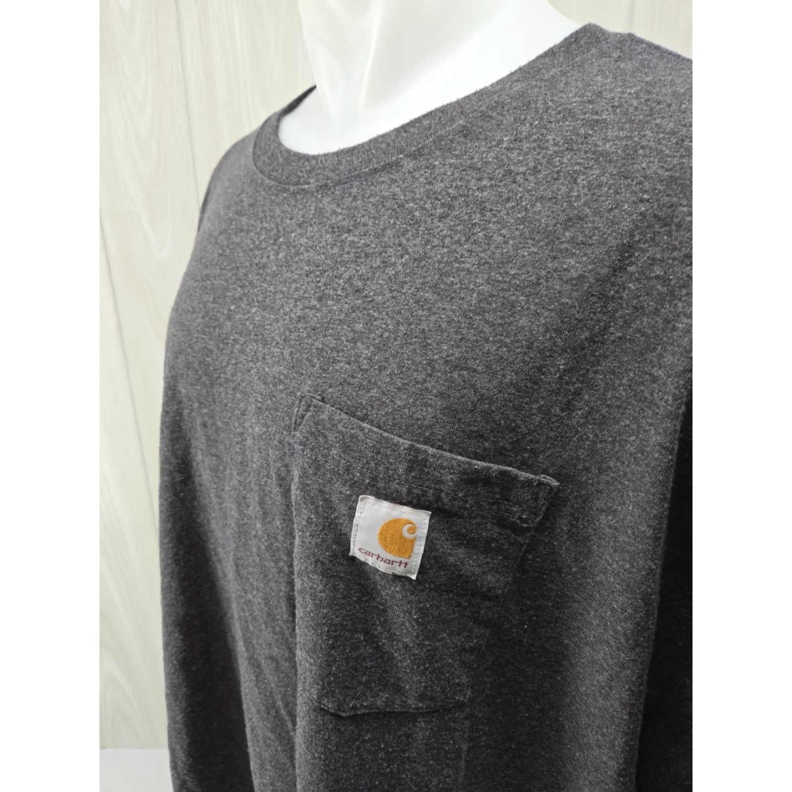 Carhartt VINTAGE Carhartt Shirt Long Sleeve Loose Fit Workwear Pocket Gray Men 4XL Size US XXL / EU 58 / 5 - 5 Thumbnail