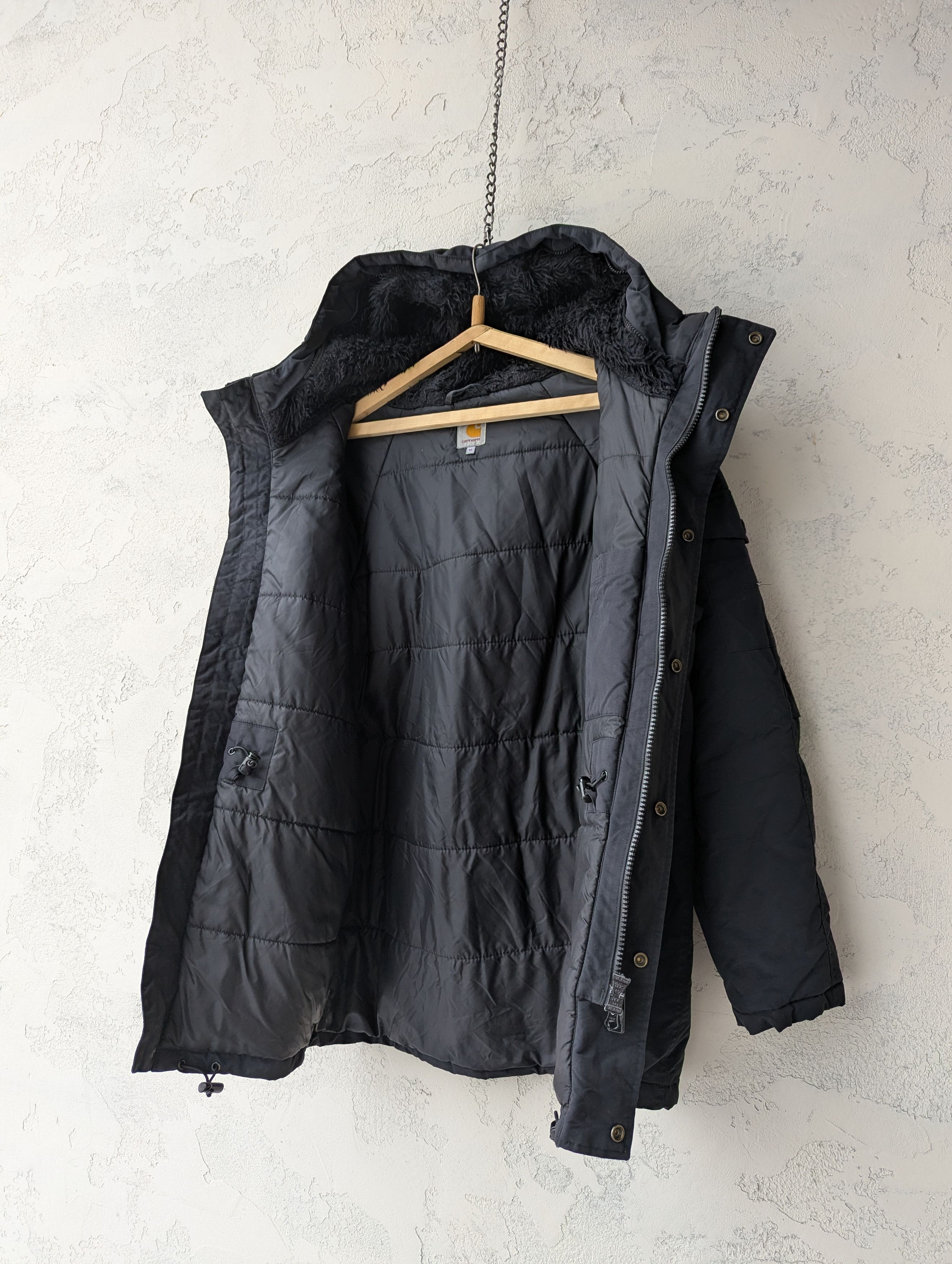 Carhartt Wip Carhartt WIP VTG Anchorage Parka Black Men's Sz M Size US M / EU 48-50 / 2 - 9 Thumbnail