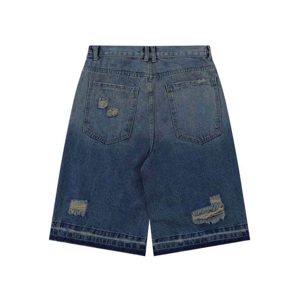Vintage Ripped Frayed Leg Vintage Blue Jorts Jeans Size US 29 - 3 Thumbnail