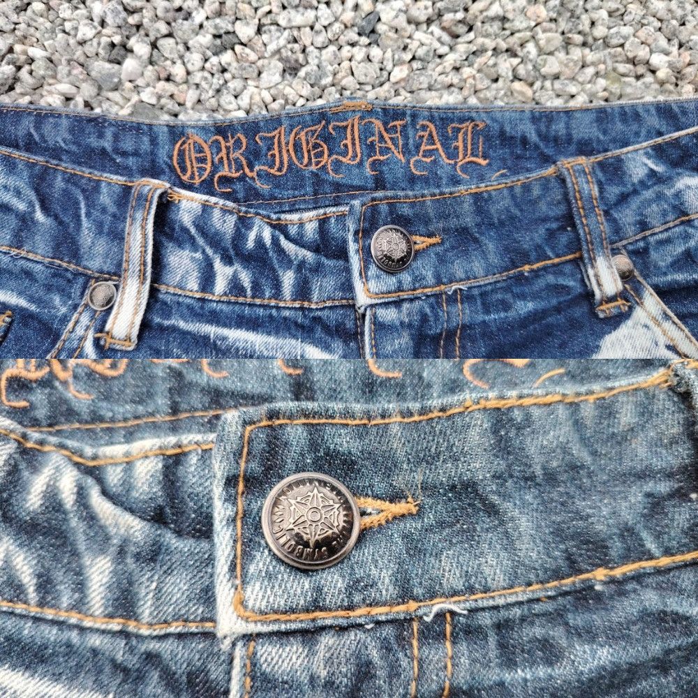 Japanese Brand Japanese Brand Original Acid Wash Blue Jeans Distressed Punk Size US 37 - 5 Thumbnail