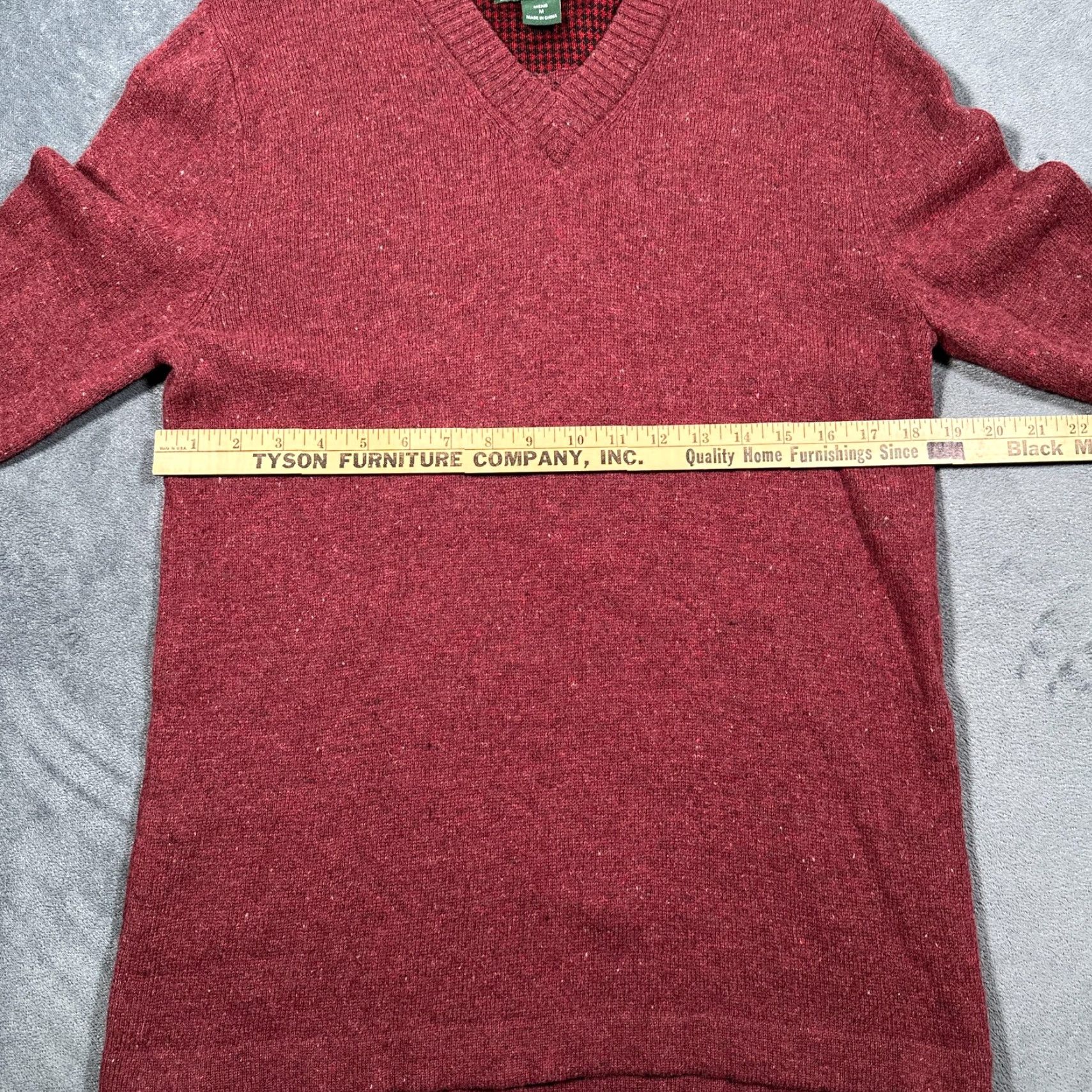 Vintage Woolrich Mens Sweater Pullover V Neck Wool Nylon Knit All Seasons Classic Red Heather M Size US M / EU 48-50 / 2 - 4 Thumbnail
