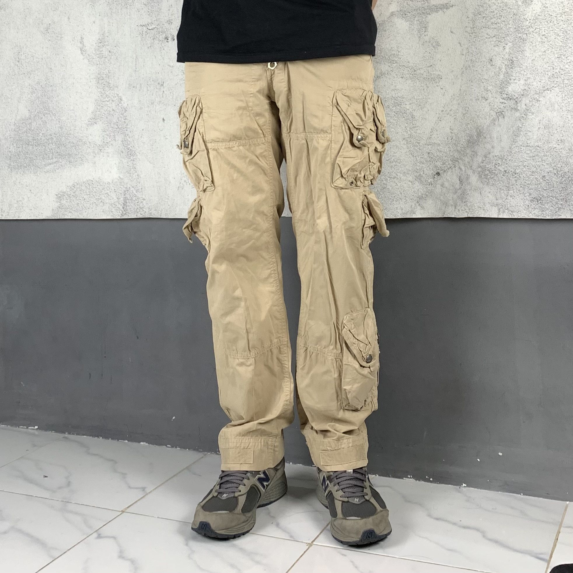 Polo Ralph Lauren Vintage Polo Ralph Lauren Multi Pocket 3D Cargo Pants Size US 30 / EU 46 - 2 Thumbnail